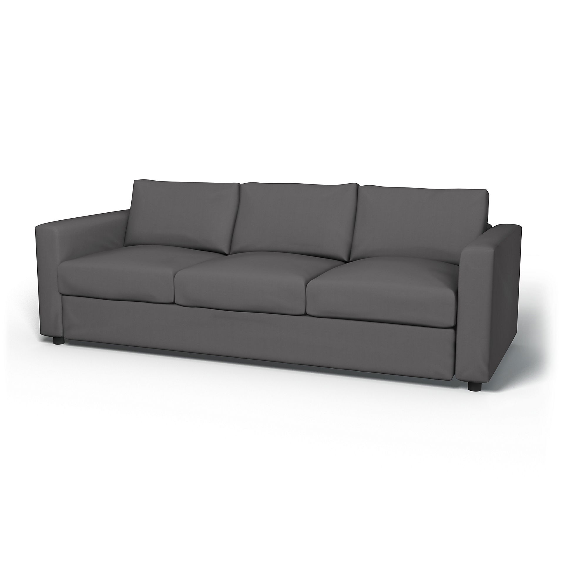 IKEA - Vimle 3 Seater Sofa Cover, Smoked Pearl, Cotton - Bemz