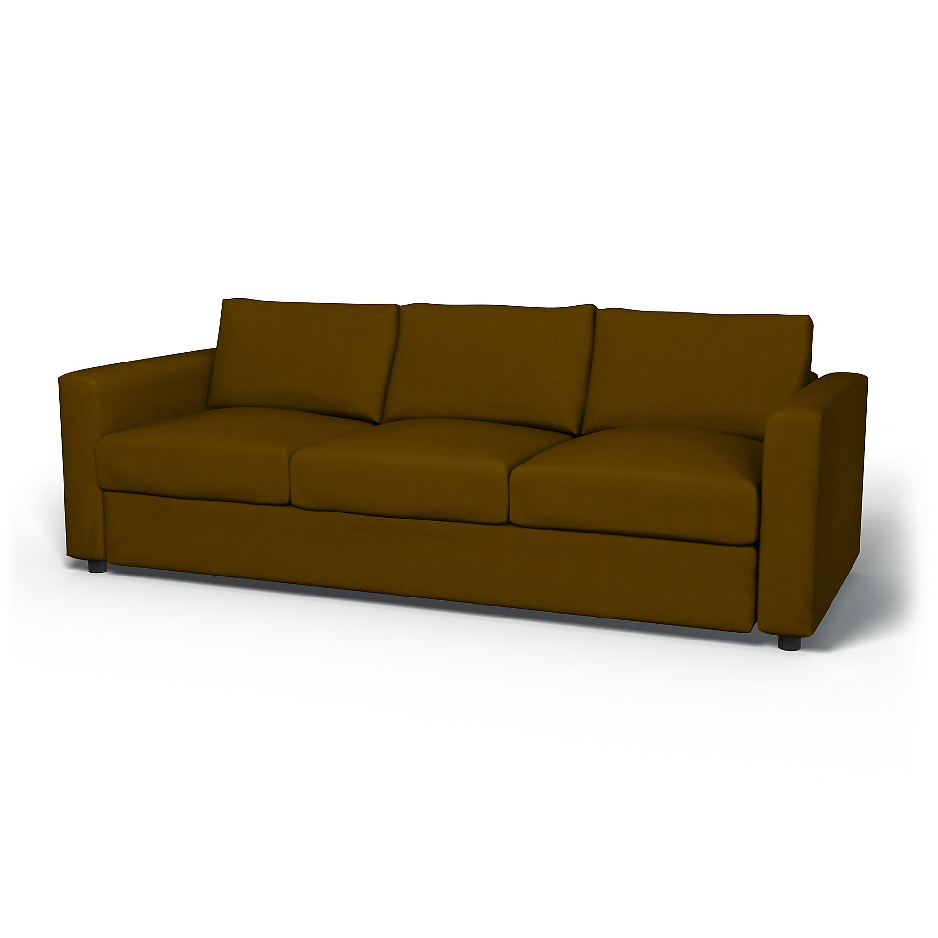 IKEA - Vimle 3 Seater Sofa Cover, Turmeric, Velvet - Bemz