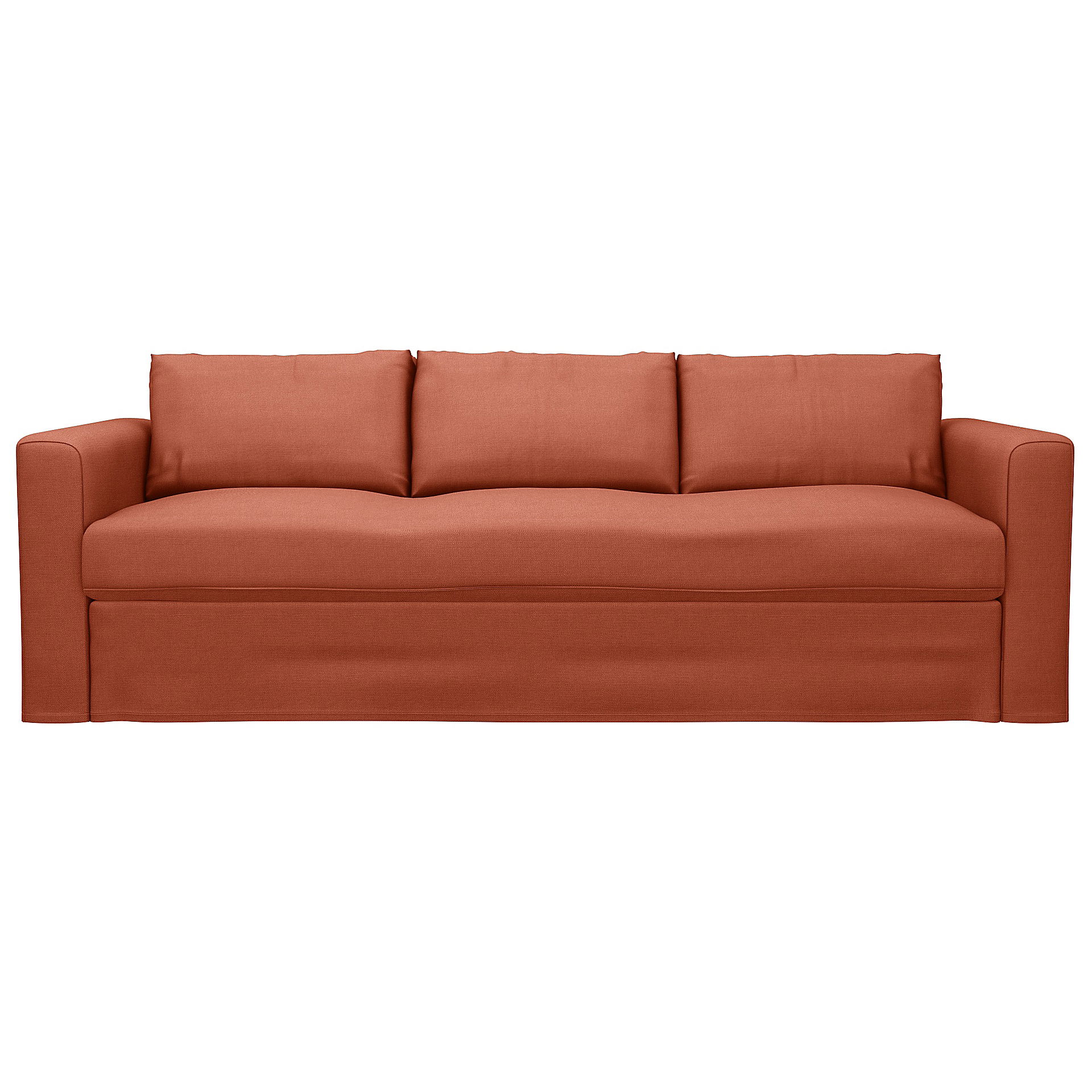 IKEA - Överdrag till Vimle 3-sitssoffa, Burnt Orange, Linne - Bemz