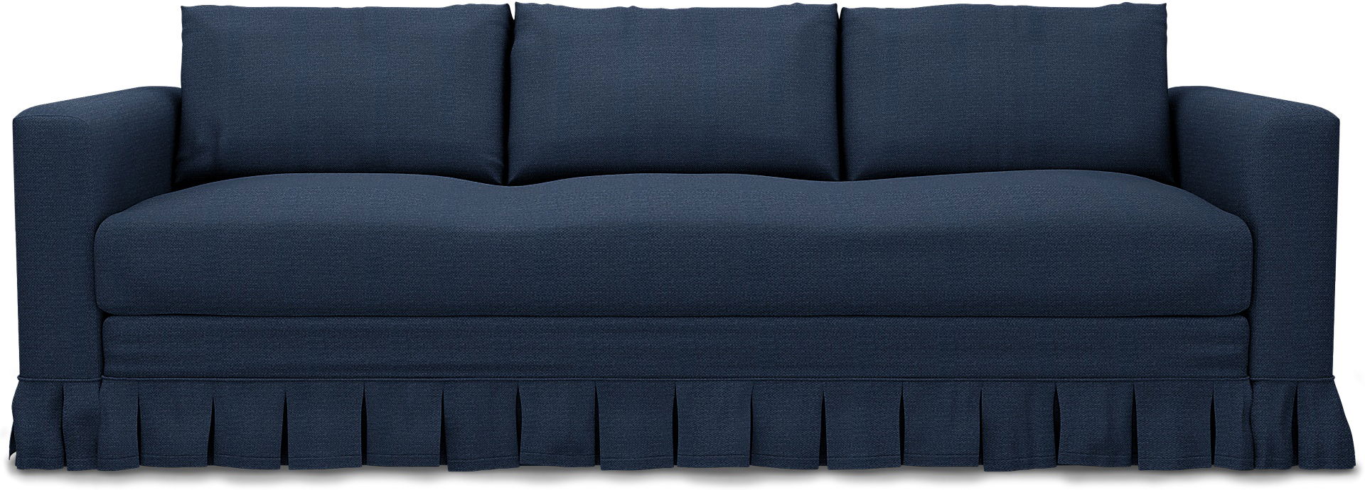 IKEA - Överdrag till Vimle 3-sitssoffa, Navy Blue, Linne - Bemz