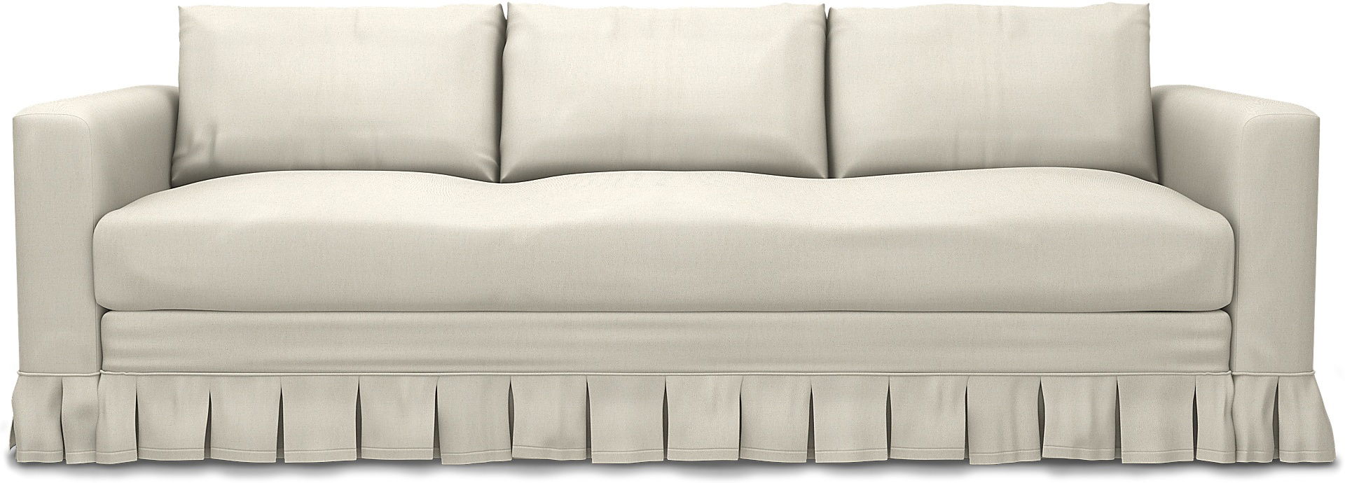 IKEA - Vimle 3 Seater Sofa Cover, Unbleached, Linen - Bemz