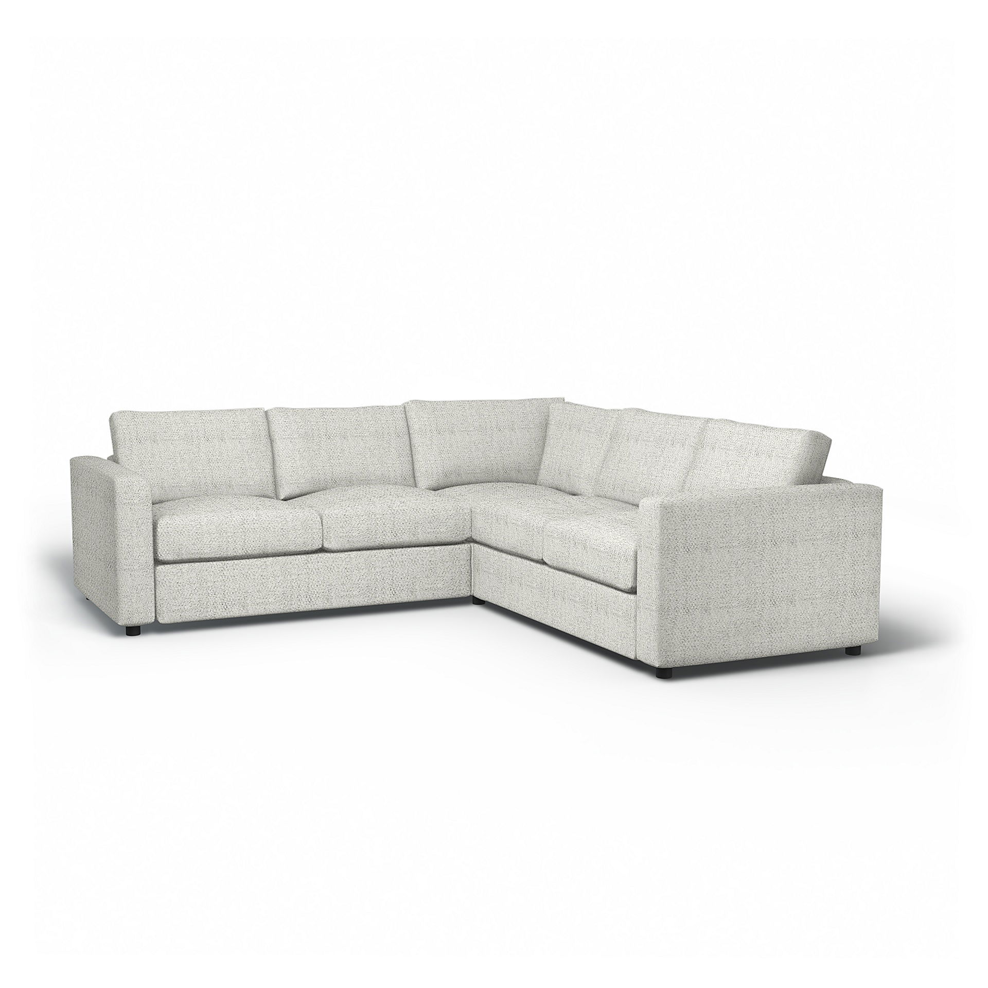 IKEA - Vimle Corner Sofa Cover (2+2), Ivory, Bouclé & Texture - Bemz