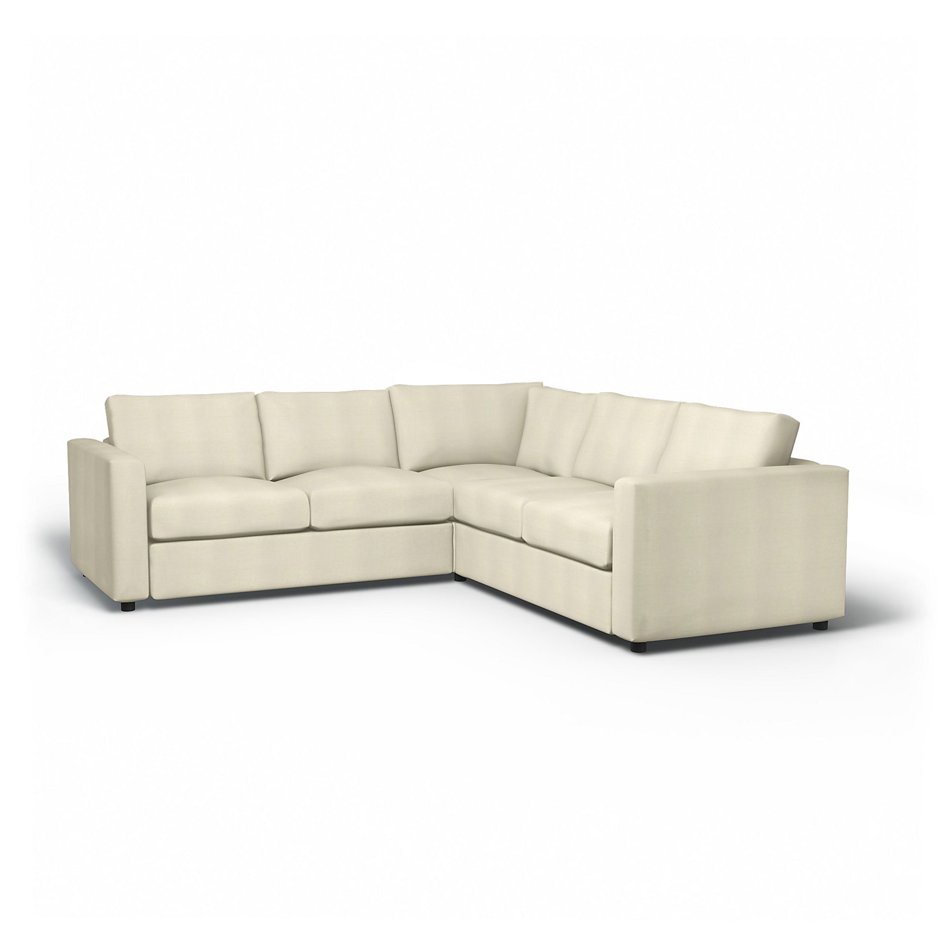 IKEA - Vimle Corner Sofa Cover (2+2), White, Linen - Bemz