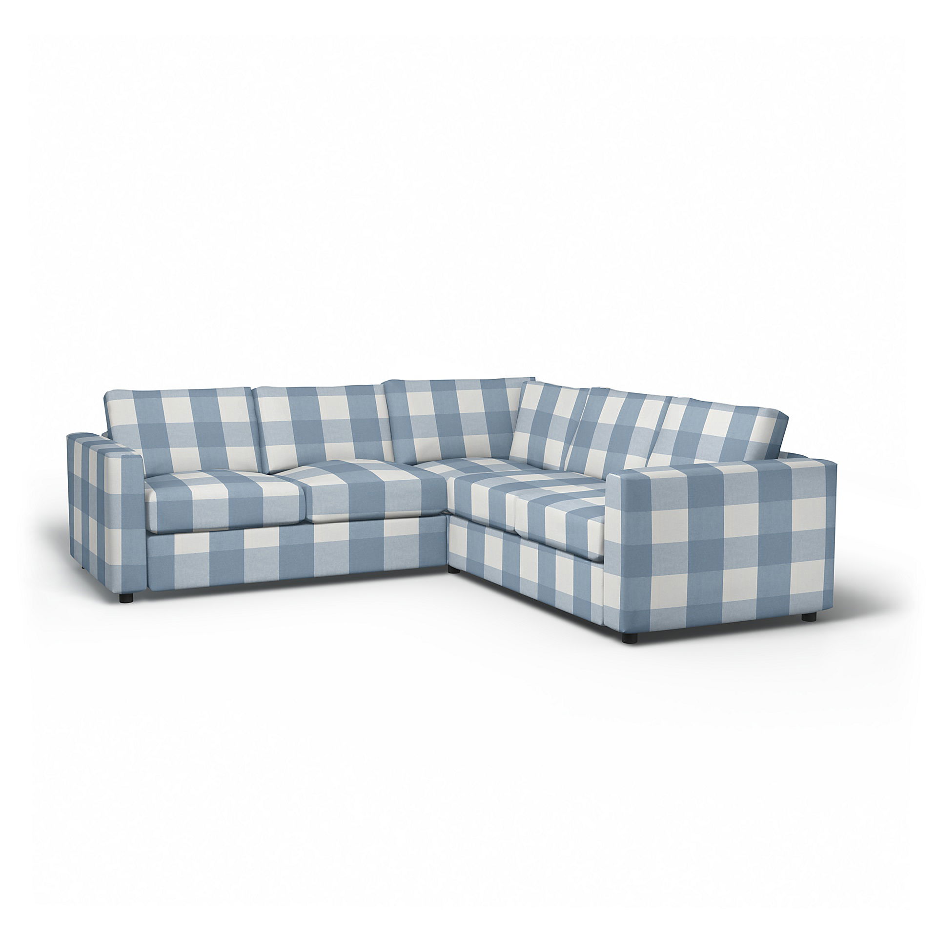 IKEA - Vimle Corner Sofa Cover (2+2), Sky Blue, Linen - Bemz