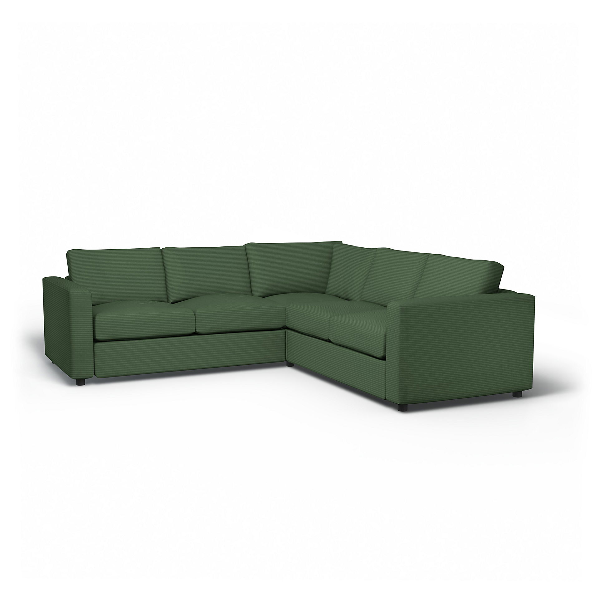 IKEA - Vimle Corner Sofa Cover (2+2), Palm Green, Corduroy - Bemz