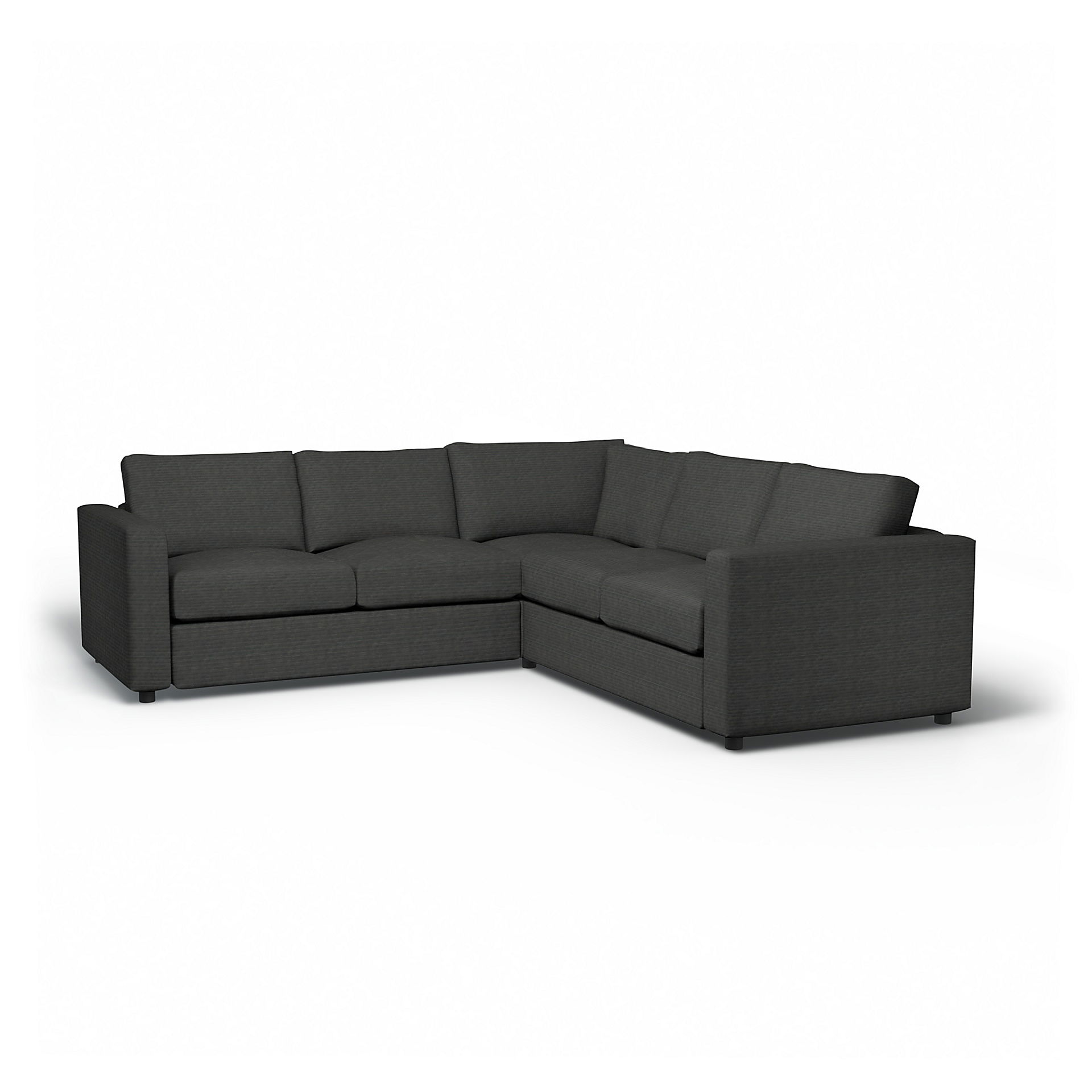 IKEA - Vimle Corner Sofa Cover (2+2), Licorice, Corduroy - Bemz
