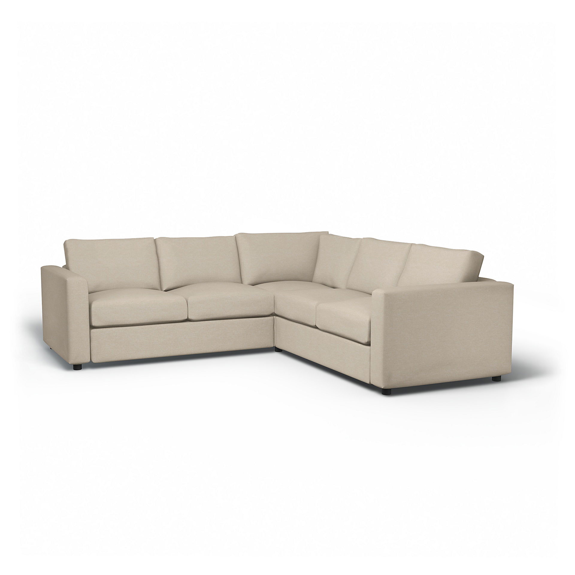 IKEA - Vimle Corner Sofa Cover (2+2), Natural, Bouclé & Texture - Bemz
