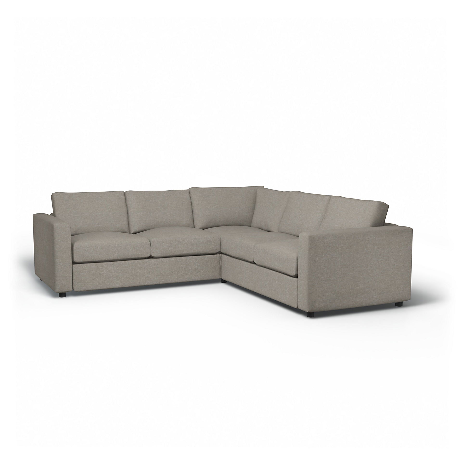 IKEA - Vimle Corner Sofa Cover (2+2), Greige, Bouclé & Texture - Bemz