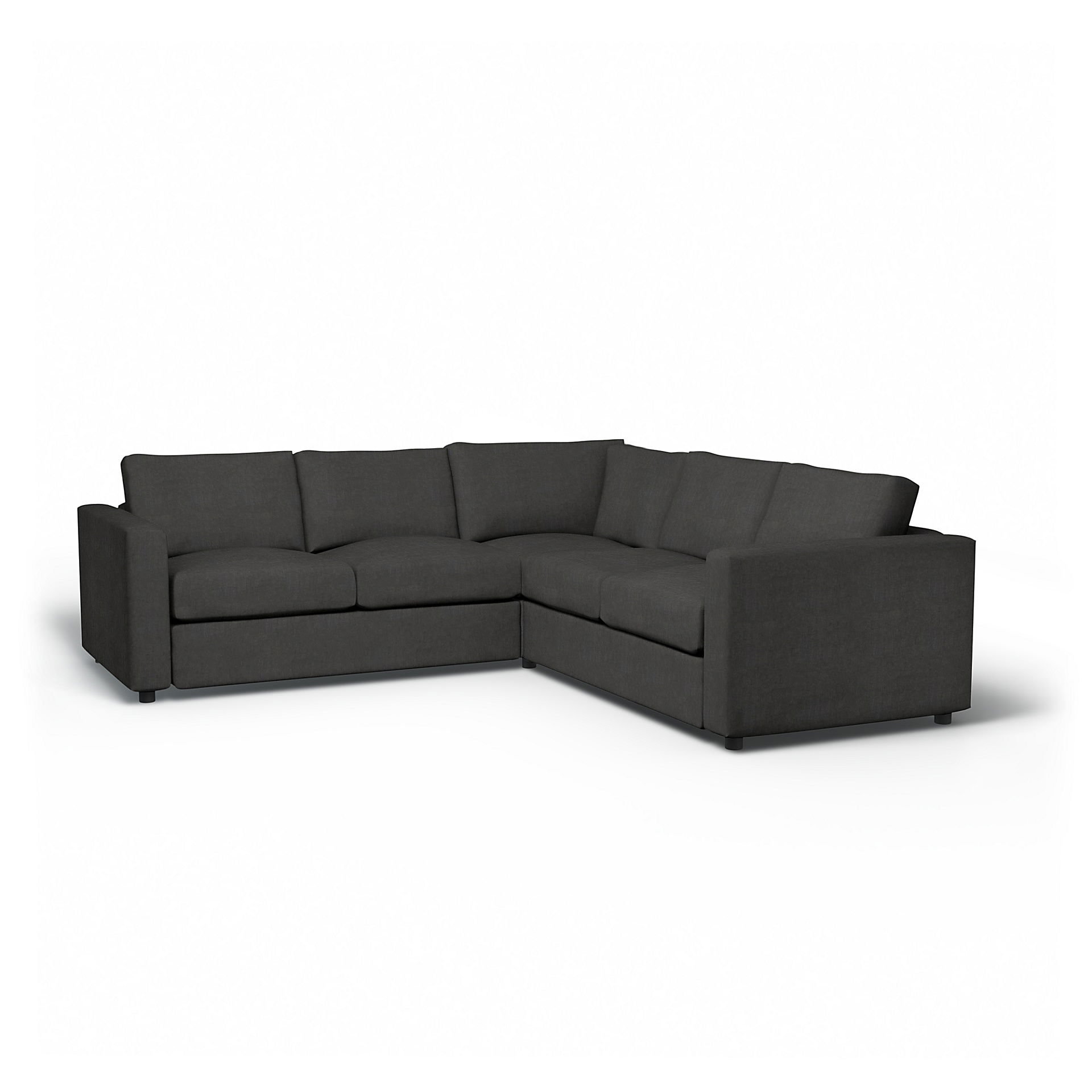 IKEA - Vimle Corner Sofa Cover (2+2), Espresso, Linen - Bemz
