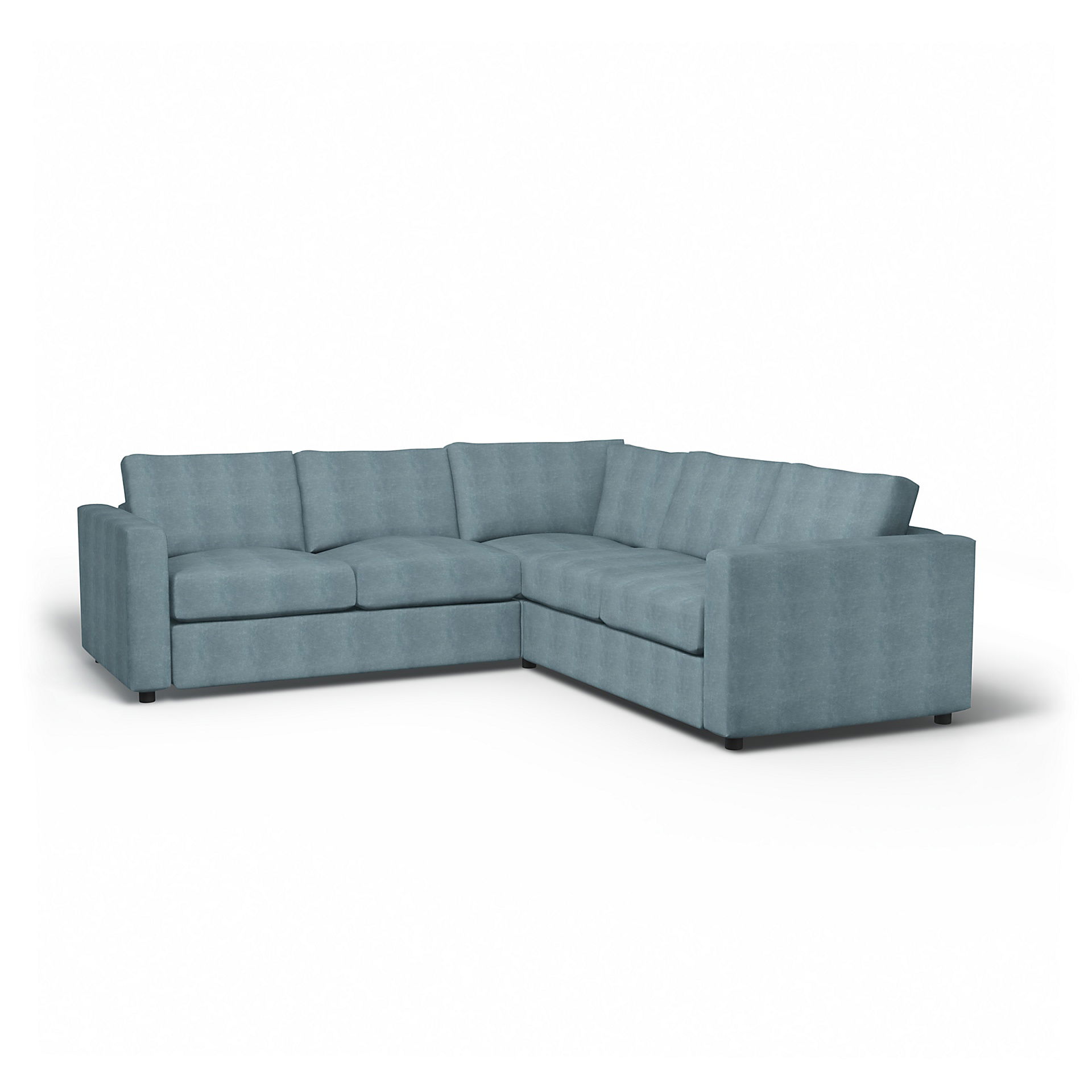 IKEA - Vimle Corner Sofa Cover (2+2), Air Blue, BEMZ NATURE'S PALETTE COLLECTION - Bemz