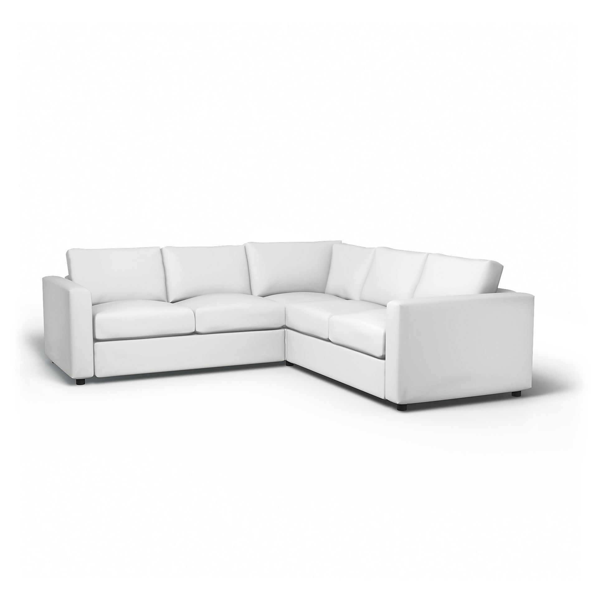 IKEA - Vimle Corner Sofa Cover (2+2), Absolute White, Cotton - Bemz