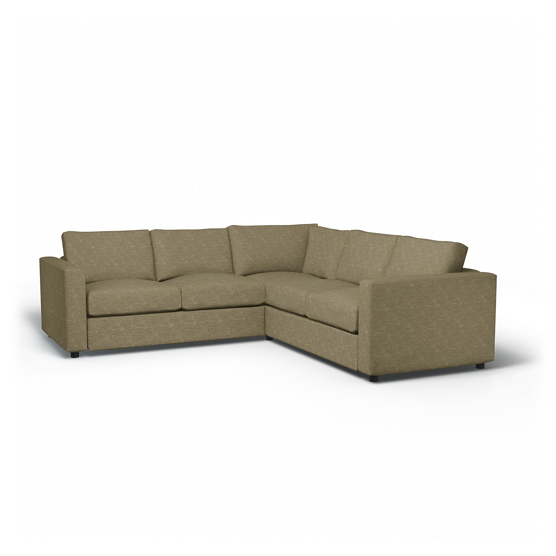 IKEA - Vimle Corner Sofa Cover (2+2), Beige, Velvet - Bemz