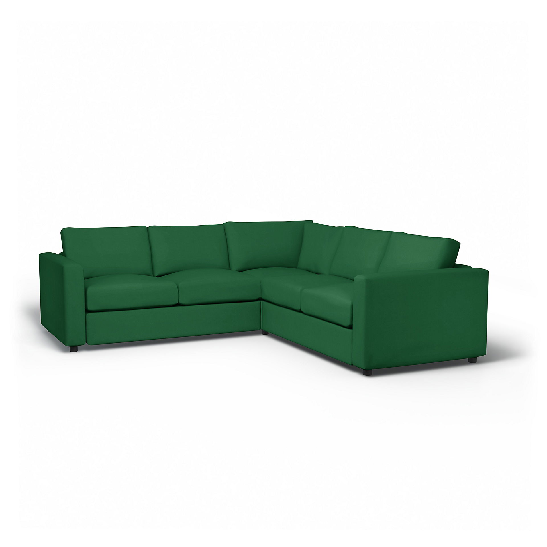 IKEA - Vimle Corner Sofa Cover (2+2), Abundant Green, Velvet - Bemz