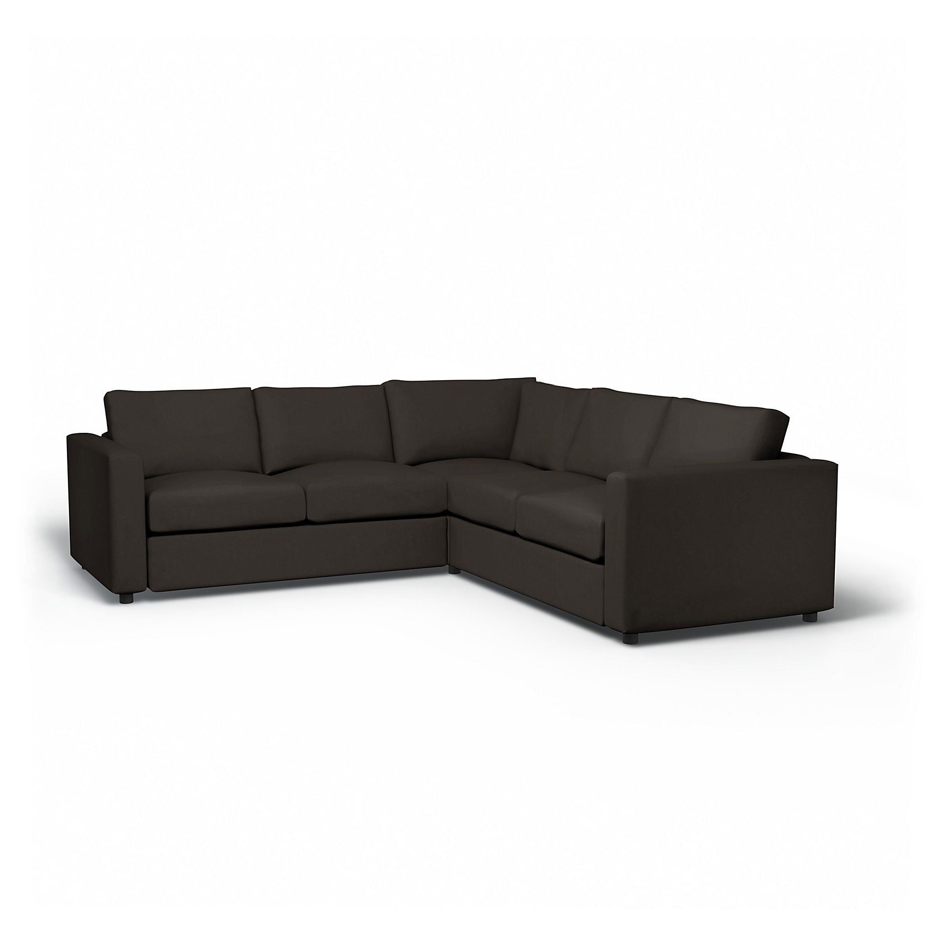 IKEA - Vimle Corner Sofa Cover (2+2), Licorice, Velvet - Bemz