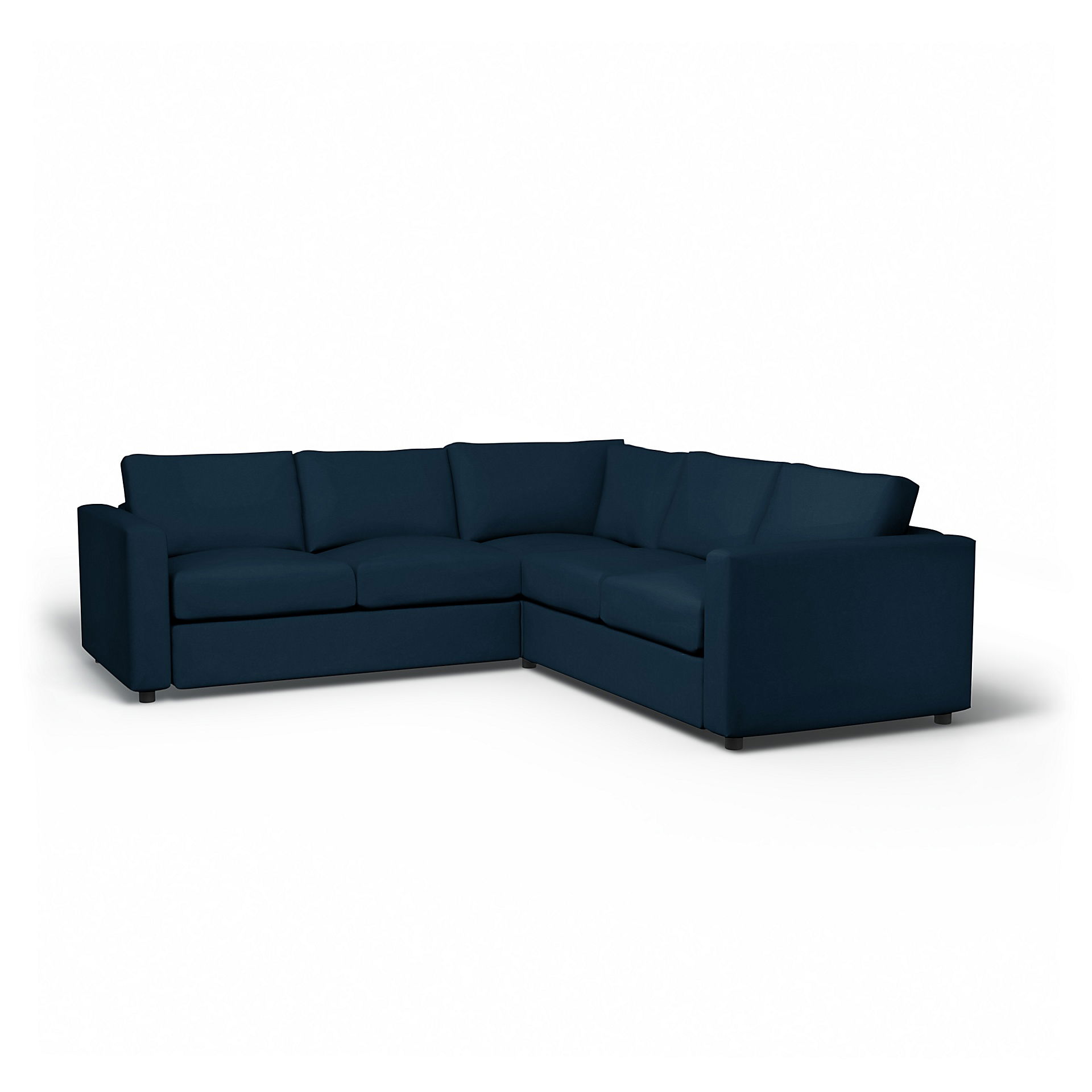 IKEA - Vimle Corner Sofa Cover (2+2), Midnight, Velvet - Bemz