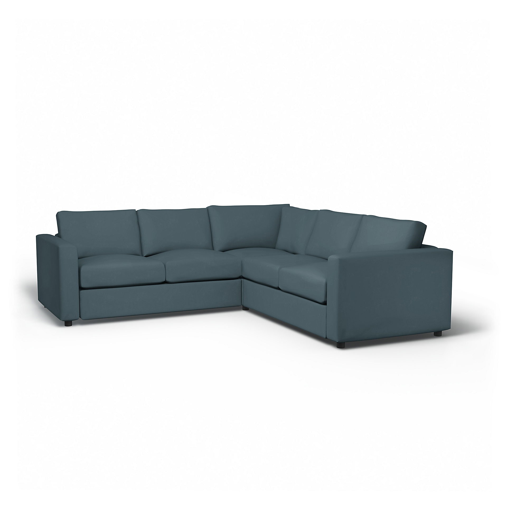 IKEA - Vimle Corner Sofa Cover (2+2), Duck Egg, Velvet - Bemz