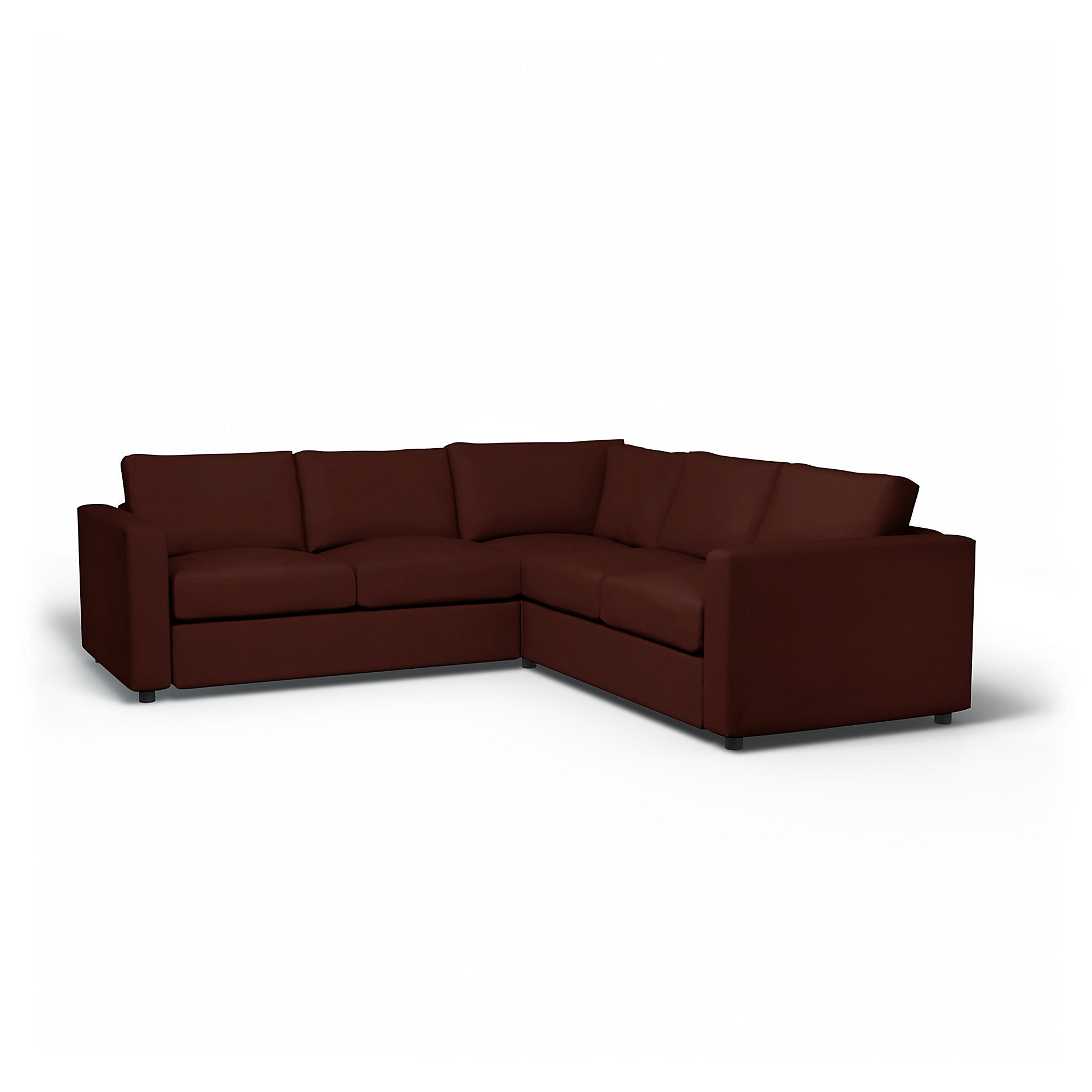 IKEA - Vimle Corner Sofa Cover (2+2), Ground Coffee, Velvet - Bemz