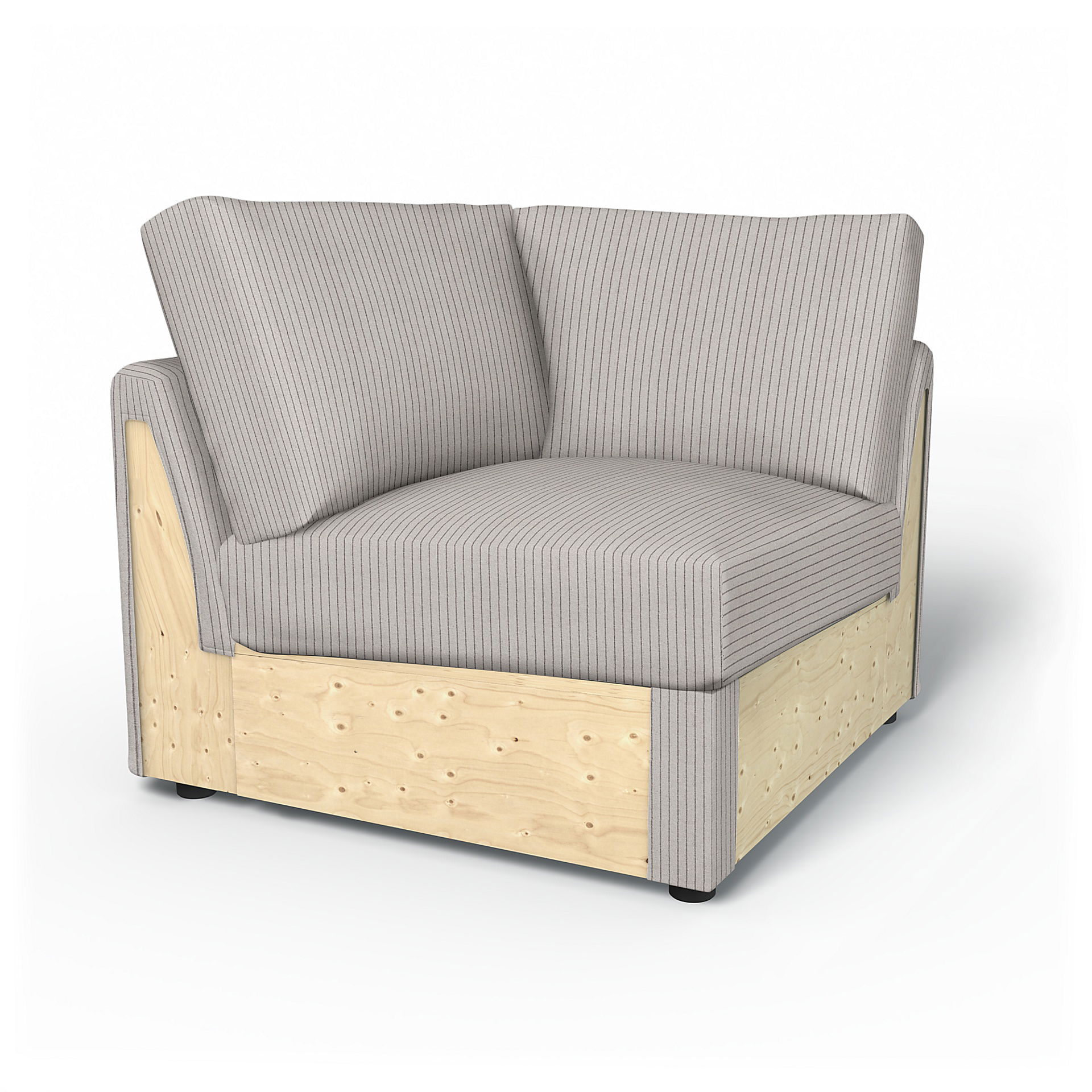 IKEA - Vimle Corner Section Cover, Silver Grey, Cotton - Bemz