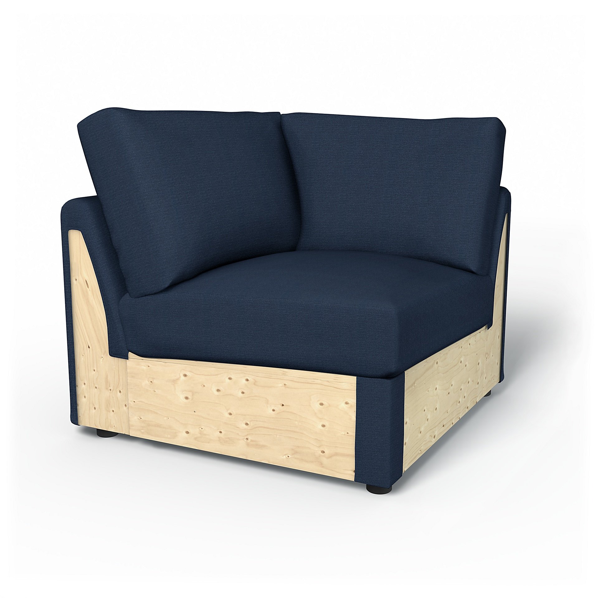 IKEA - Vimle Corner Section Cover, Navy Blue, Linen - Bemz