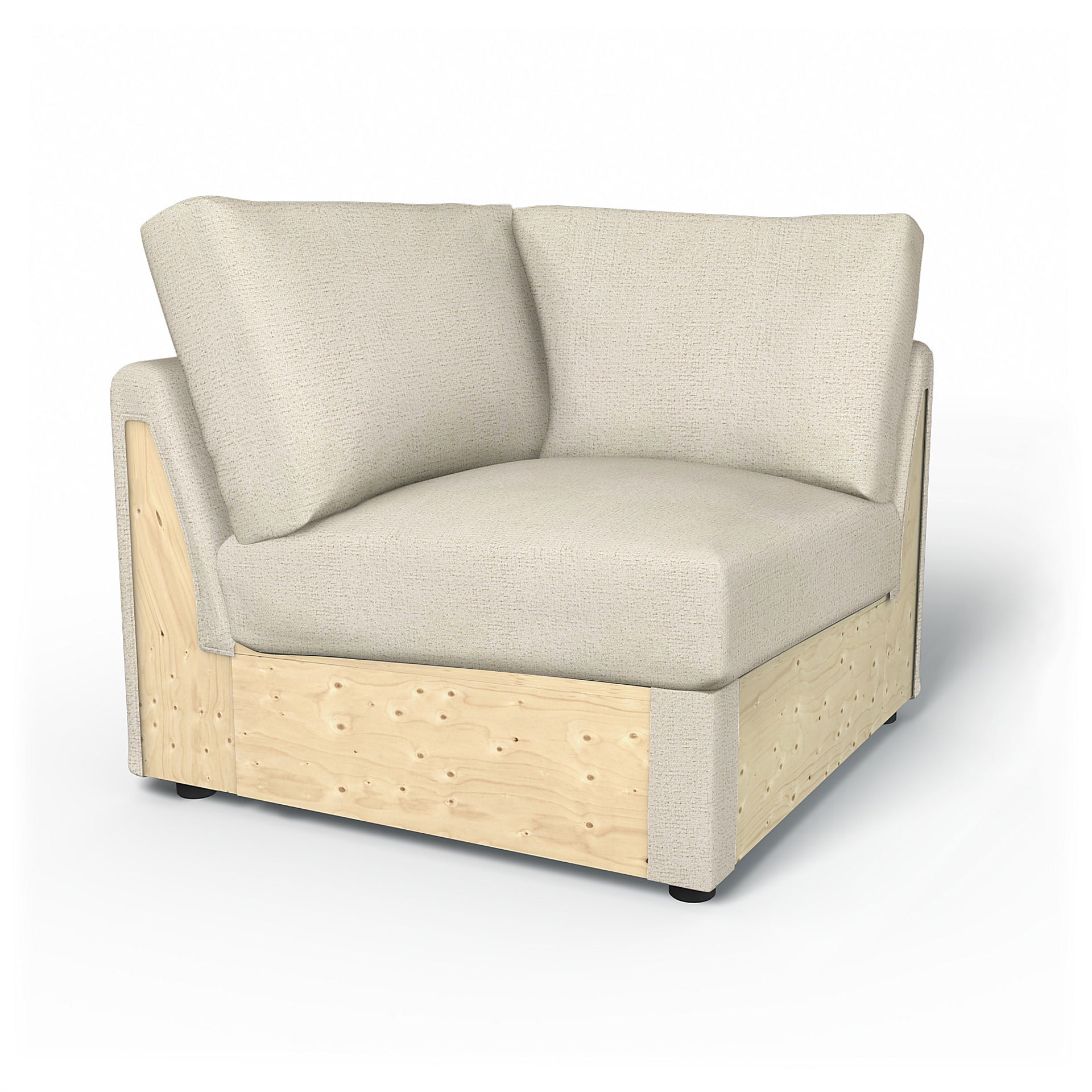 IKEA - Housse pour module d'angle Vimle, Ecru, Comme de la laine - Bemz