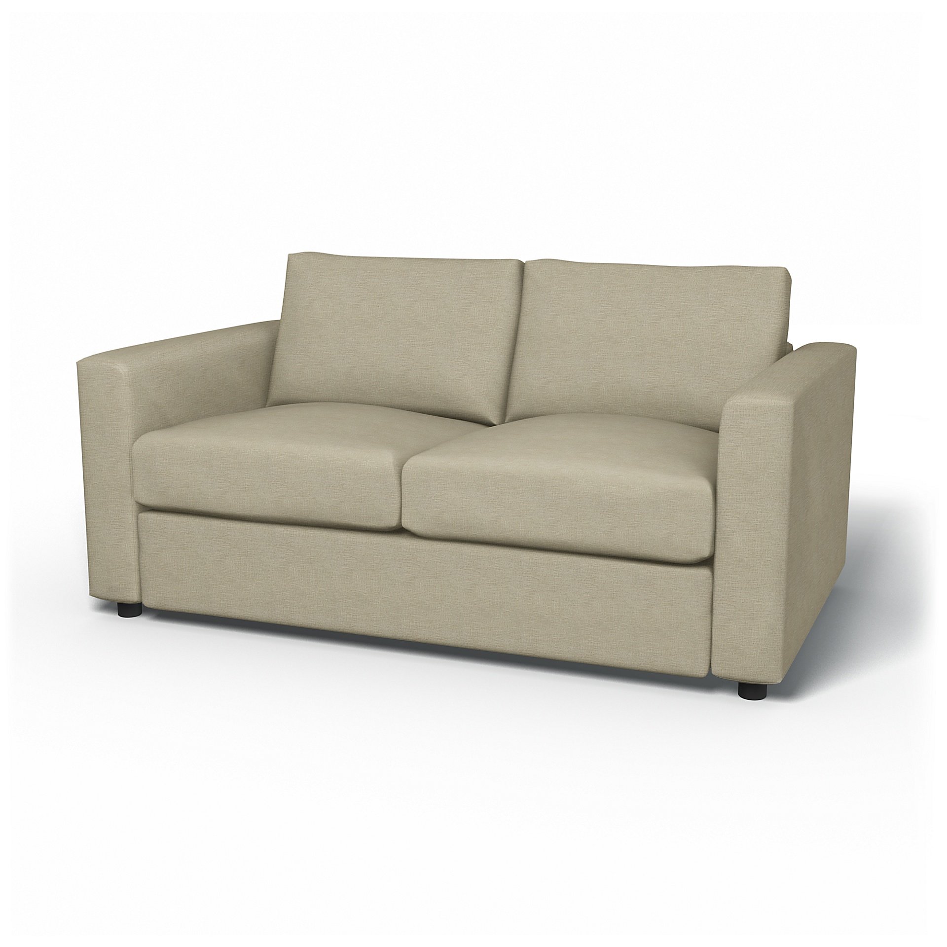 IKEA - Vimle 2 Seater Sofa Cover, Soft White, Boucle & Texture - Bemz