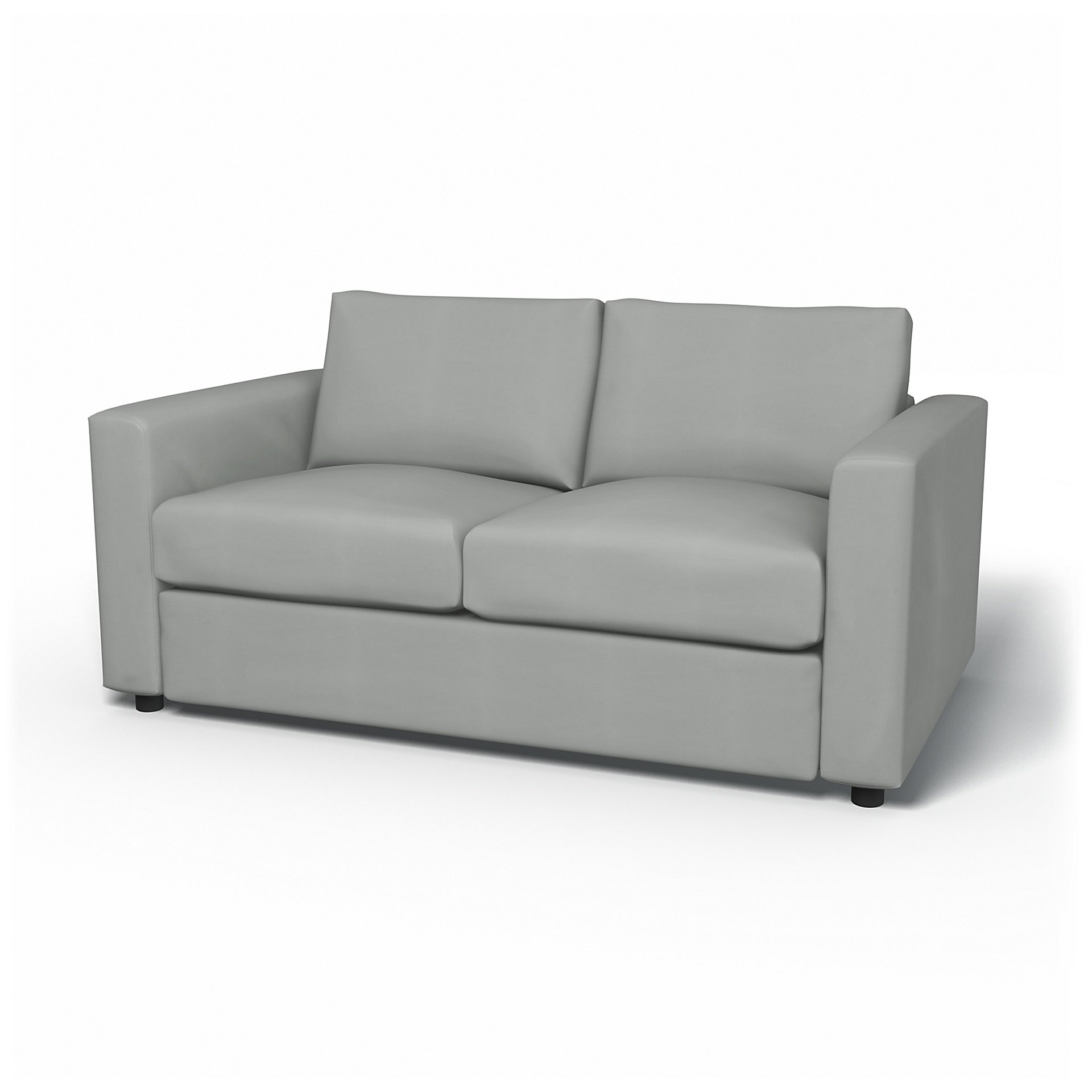 IKEA - Vimle 2 Seater Sofa Cover, Silver Grey, Cotton - Bemz