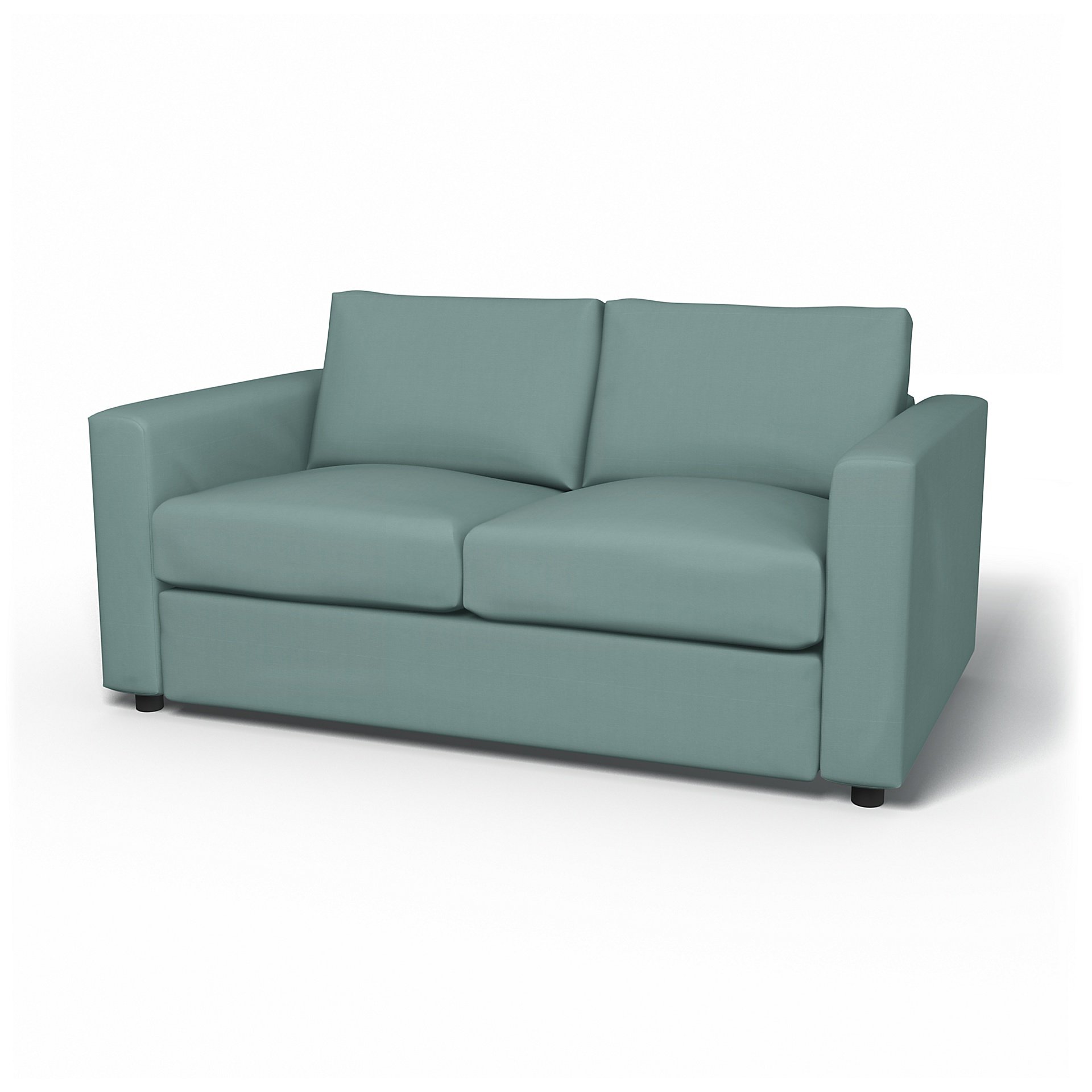 IKEA - Vimle 2 Seater Sofa Cover, Mineral Blue, Cotton - Bemz