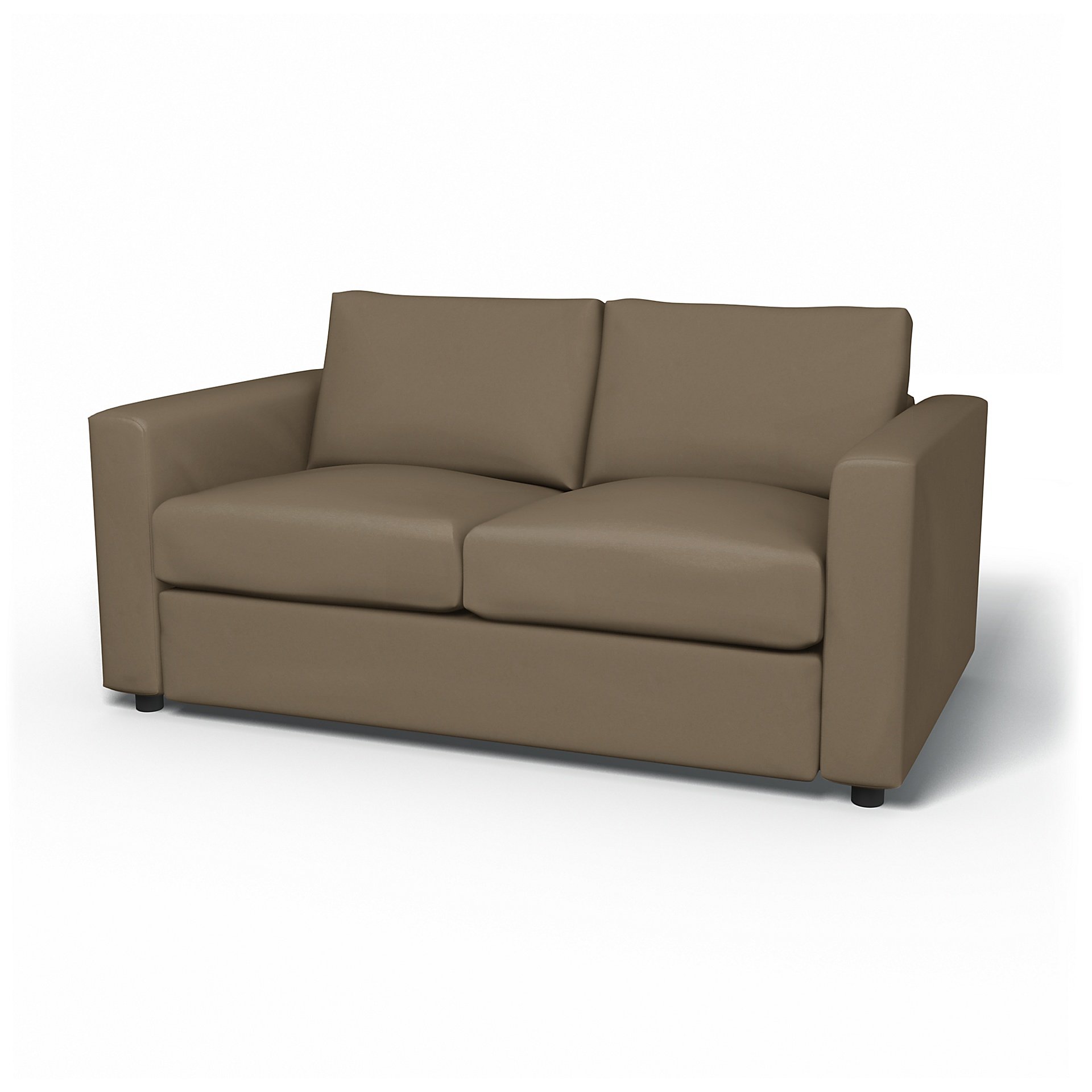 IKEA - Vimle 2 Seater Sofa Cover, Taupe, Velvet - Bemz