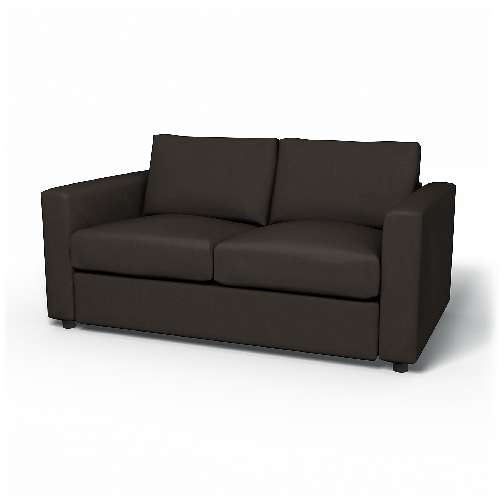 IKEA - Vimle 2 Seater Sofa Cover, Licorice, Velvet - Bemz