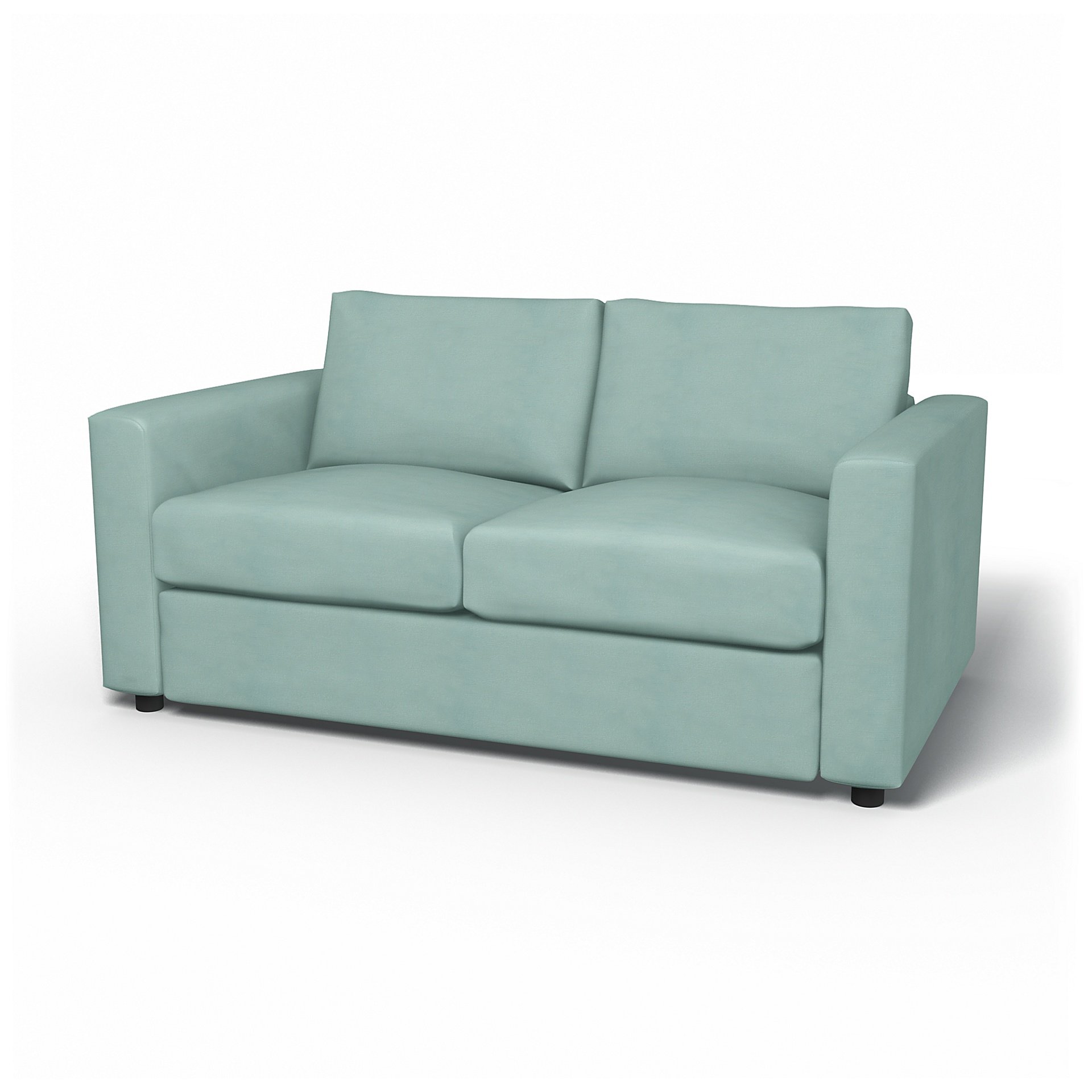 IKEA - Vimle 2 Seater Sofa Cover, Mineral Blue, Linen - Bemz