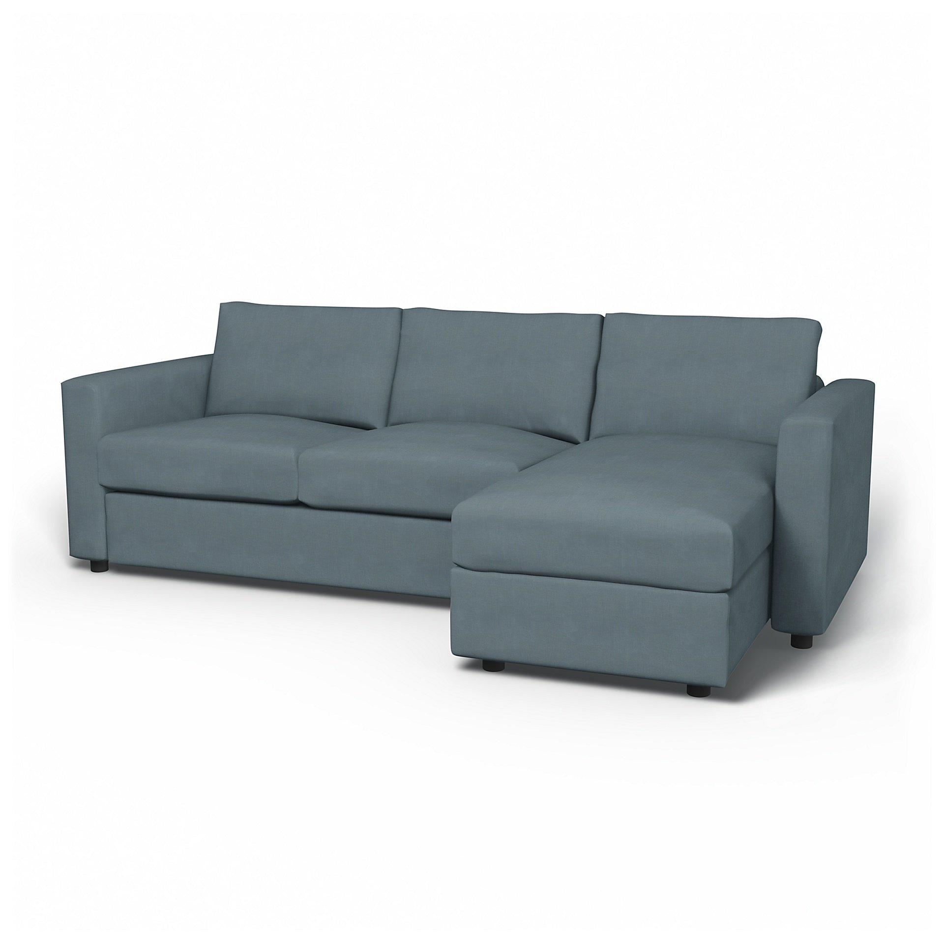IKEA - Vimle 2 Seater Sofa with Chaise Cover, Dusk, Linen - Bemz