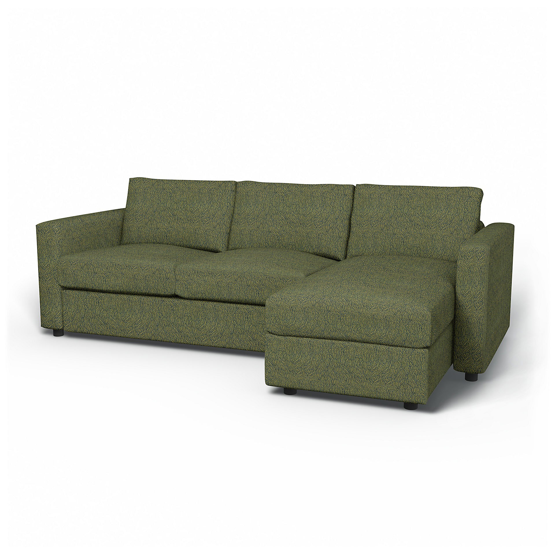 IKEA - Vimle 2 Seater Sofa with Chaise Cover, Green, BEMZ NATURE'S PALETTE COLLECTION - Bemz
