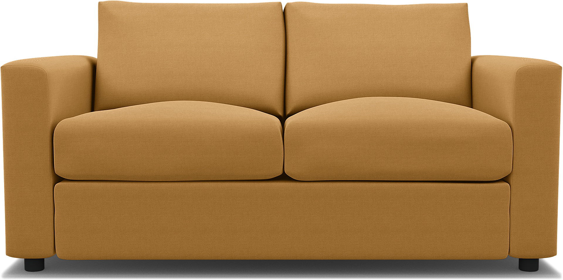 IKEA - Vimle 2 Seater Sofa Bed Cover, Mustard, Linen - Bemz