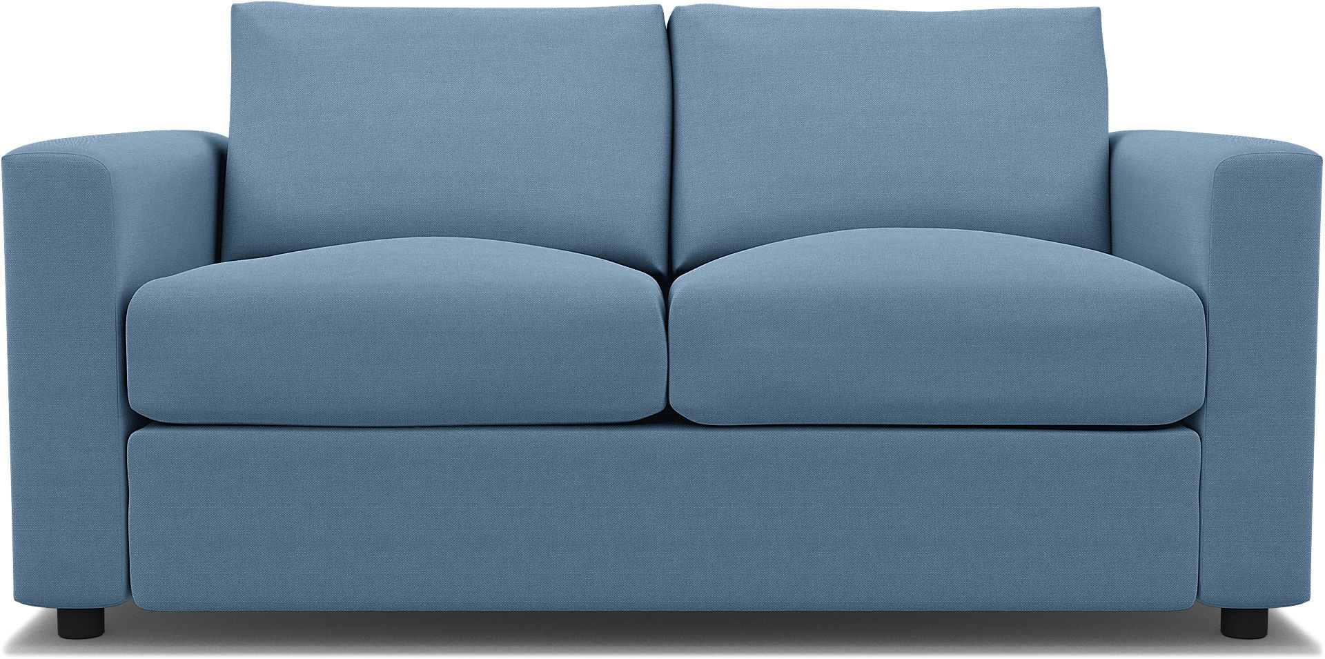 IKEA - Vimle 2 Seater Sofa Bed Cover, Vintage Blue, Linen - Bemz