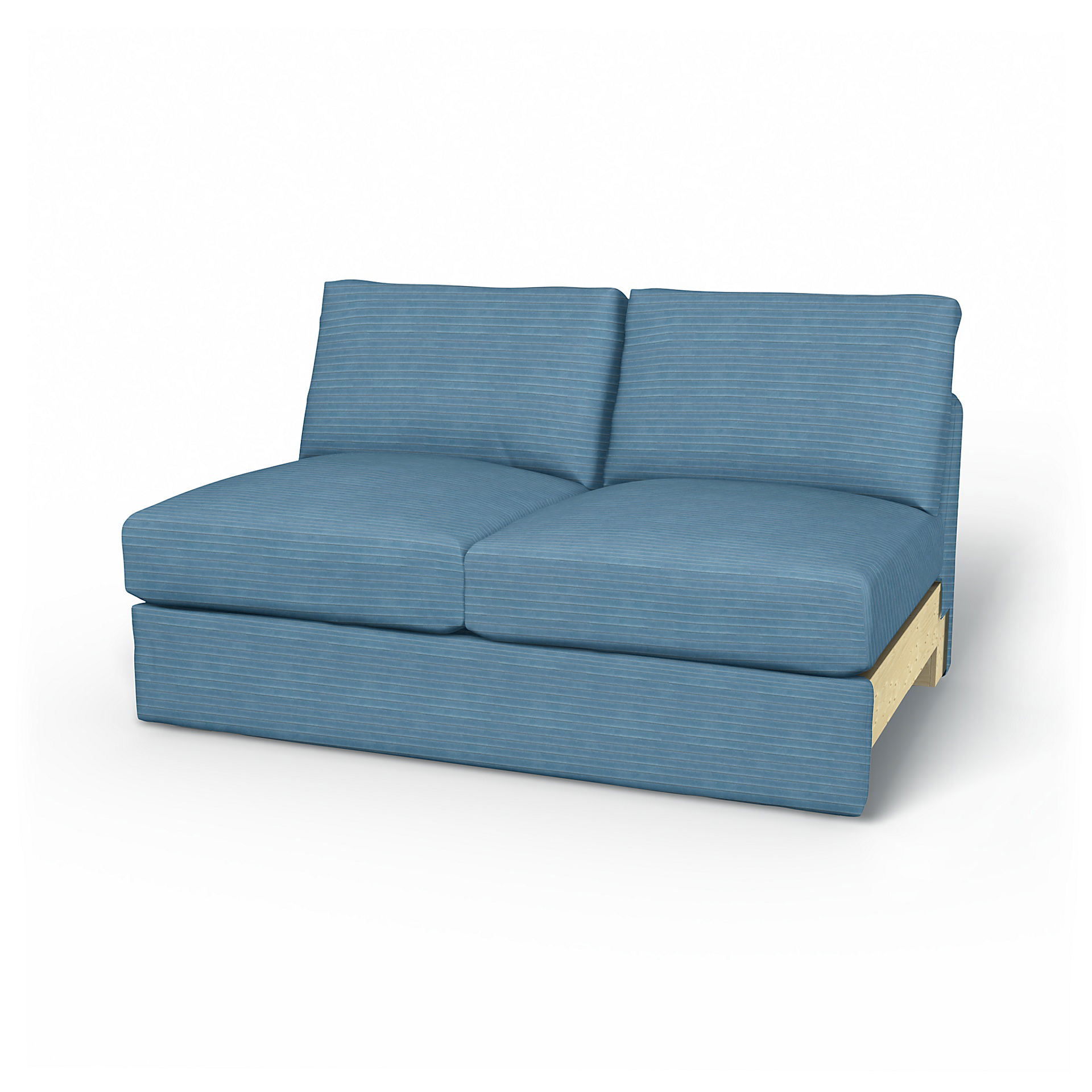 IKEA - Vimle 2 seater bed sofa without armrests, Sky Blue, Manchester - Bemz