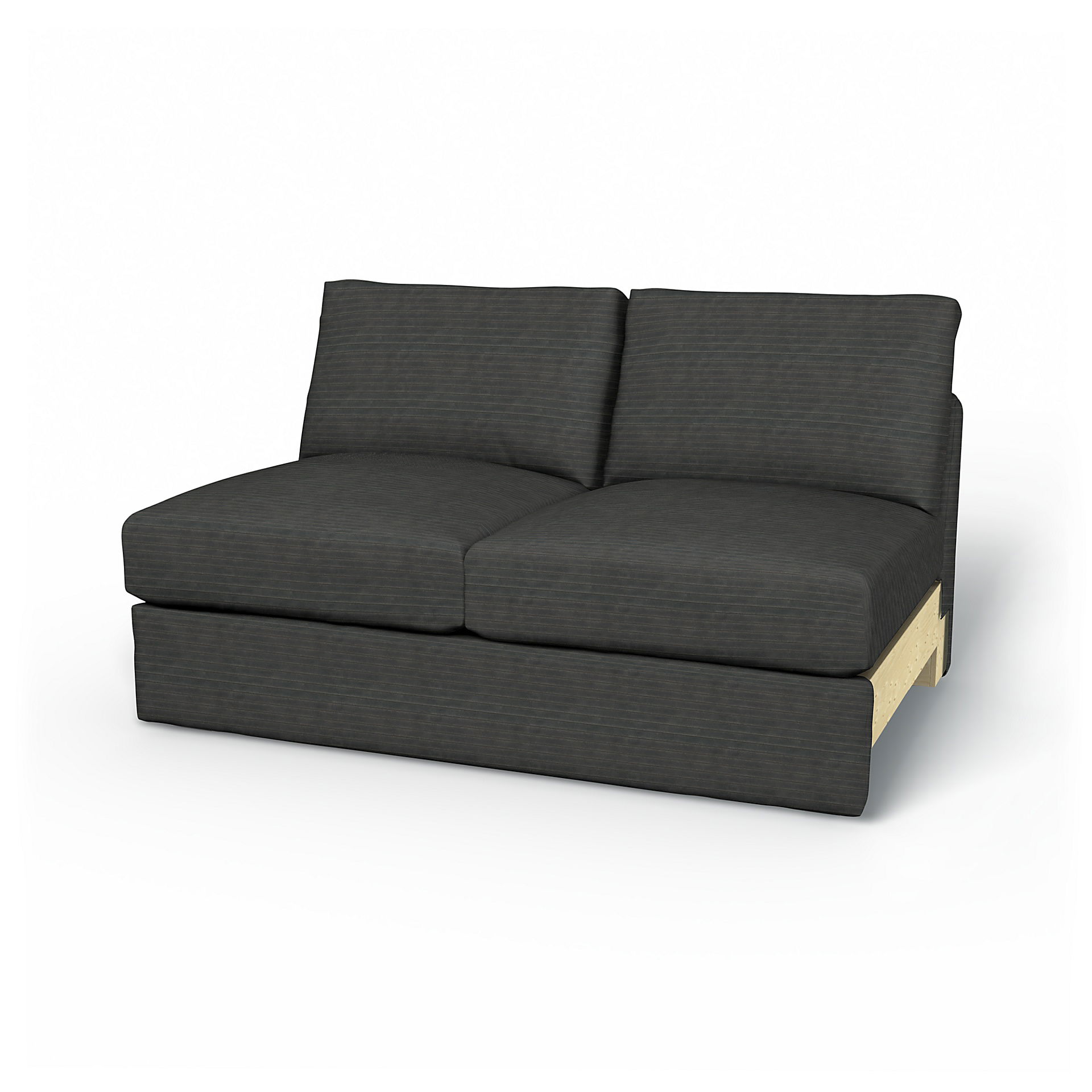 IKEA - Vimle 2 seater bed sofa without armrests, Licorice, Manchester - Bemz