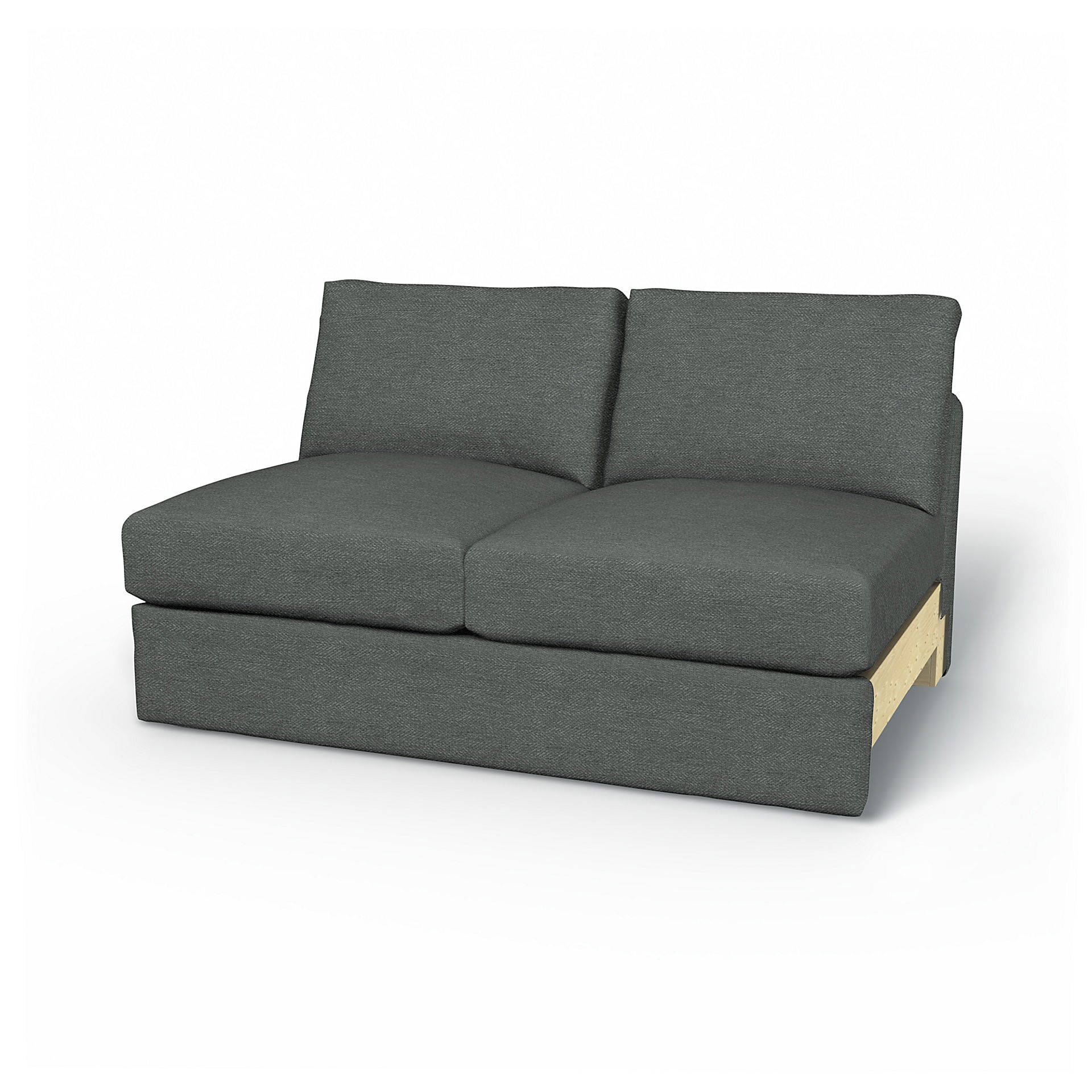 IKEA - Vimle 2 seater bed sofa without armrests, Laurel, BOUCLÉ & TEXTUR - Bemz