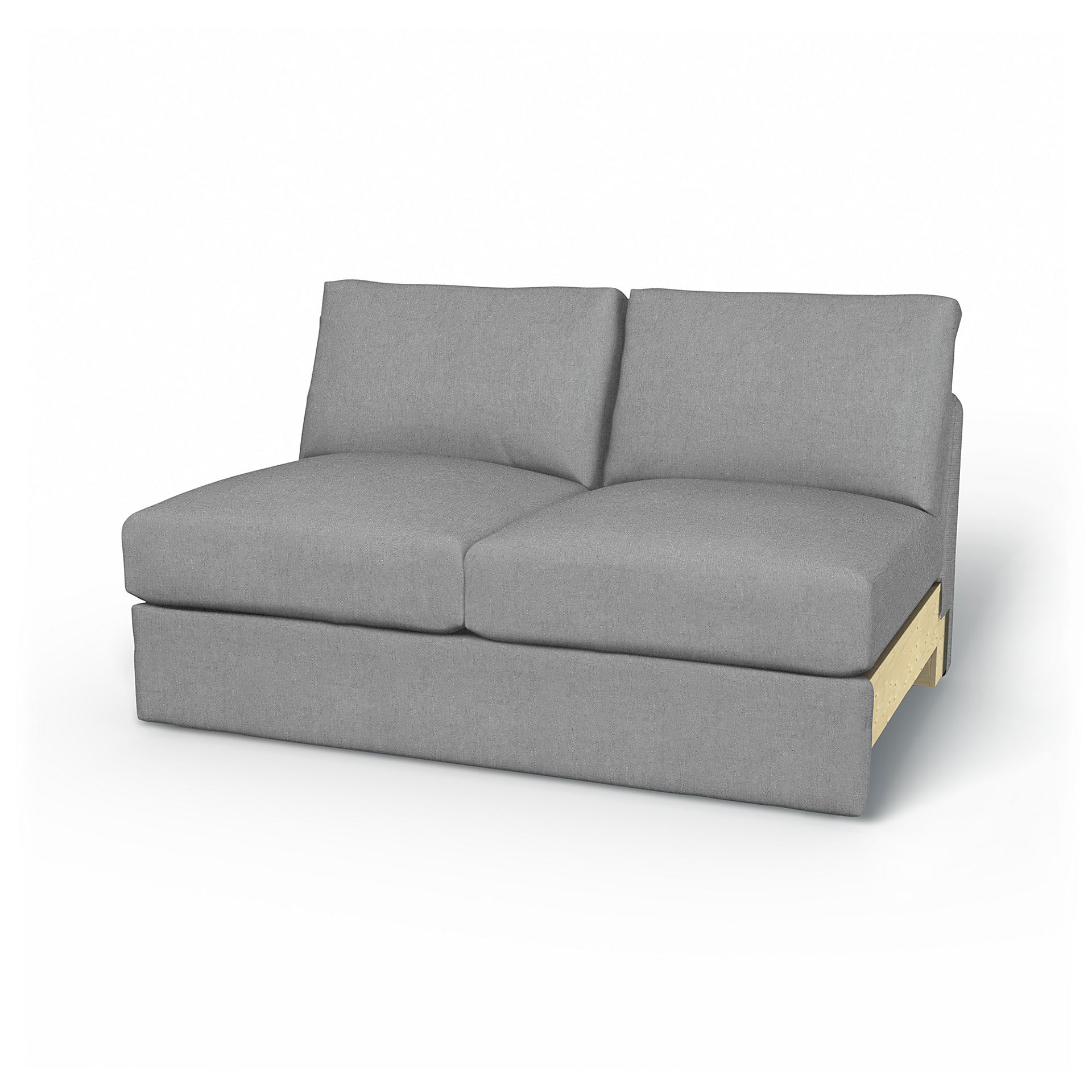 IKEA - Vimle 2 seater bed sofa without armrests, Graphite, Linne - Bemz