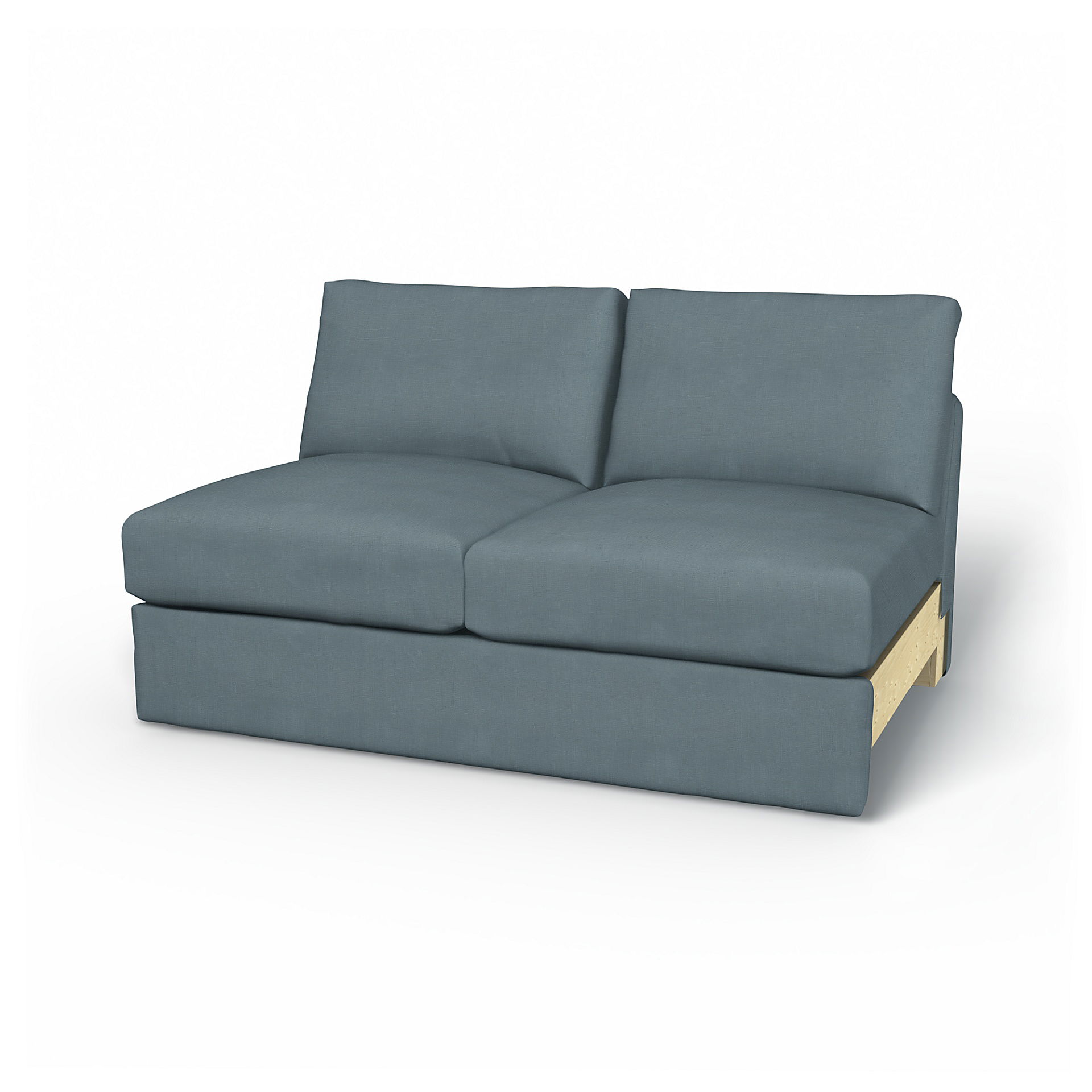 IKEA - Vimle 2 seater bed sofa without armrests, Dusk, Linen - Bemz