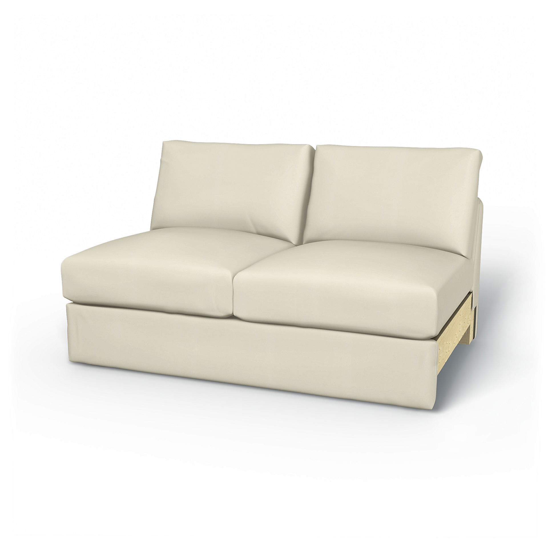 IKEA - Vimle 2 seater bed sofa without armrests, Tofu, Bomull - Bemz