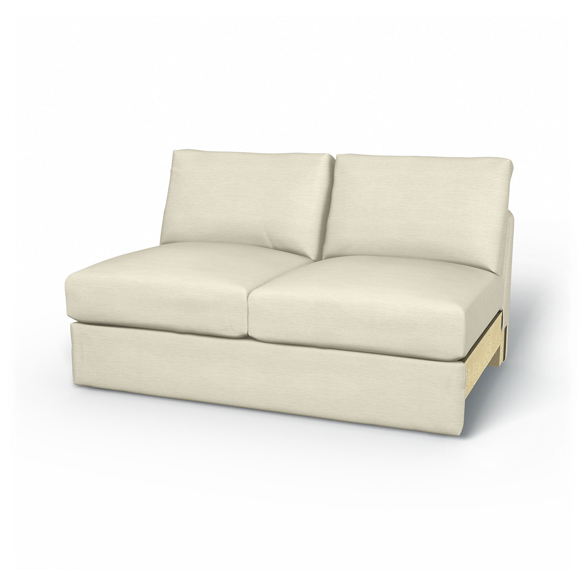 IKEA - Vimle 2 seater bed sofa without armrests, Sand Beige, Cotton - Bemz