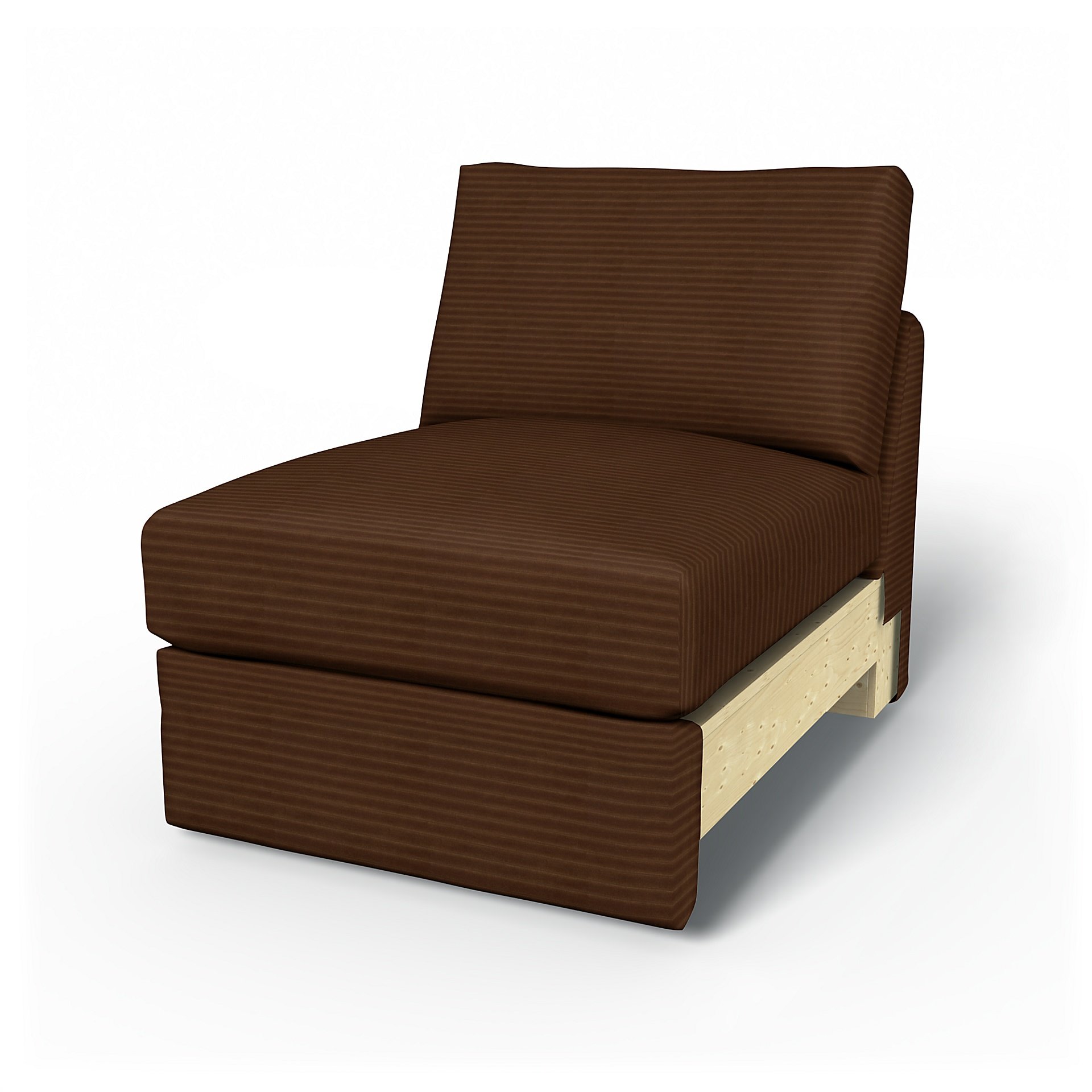 IKEA - Vimle 1 Seat Section Cover, Chocolate Brown, Corduroy - Bemz