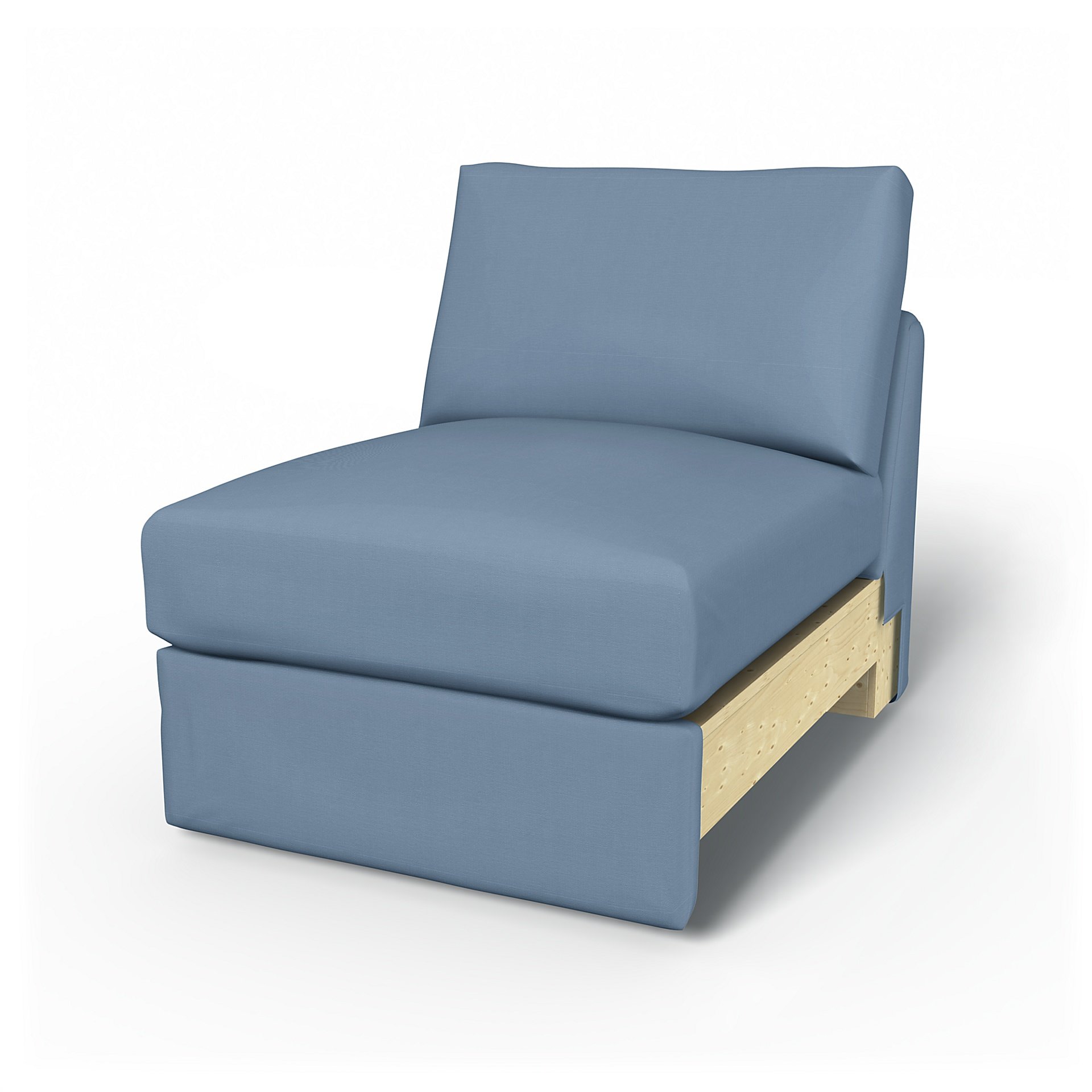 IKEA - Vimle 1 Seat Section Cover, Dusty Blue, Cotton - Bemz