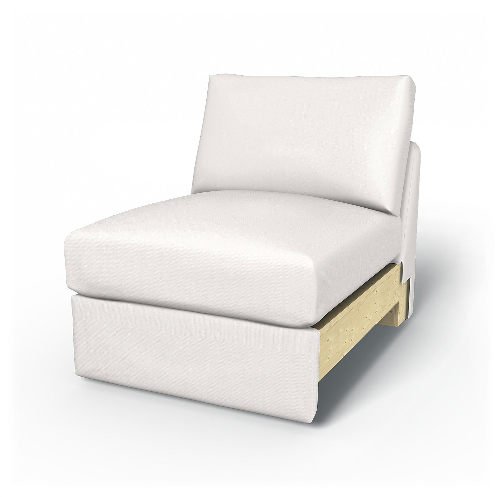 IKEA - Vimle 1 Seat Section Cover, Soft White, Linen - Bemz