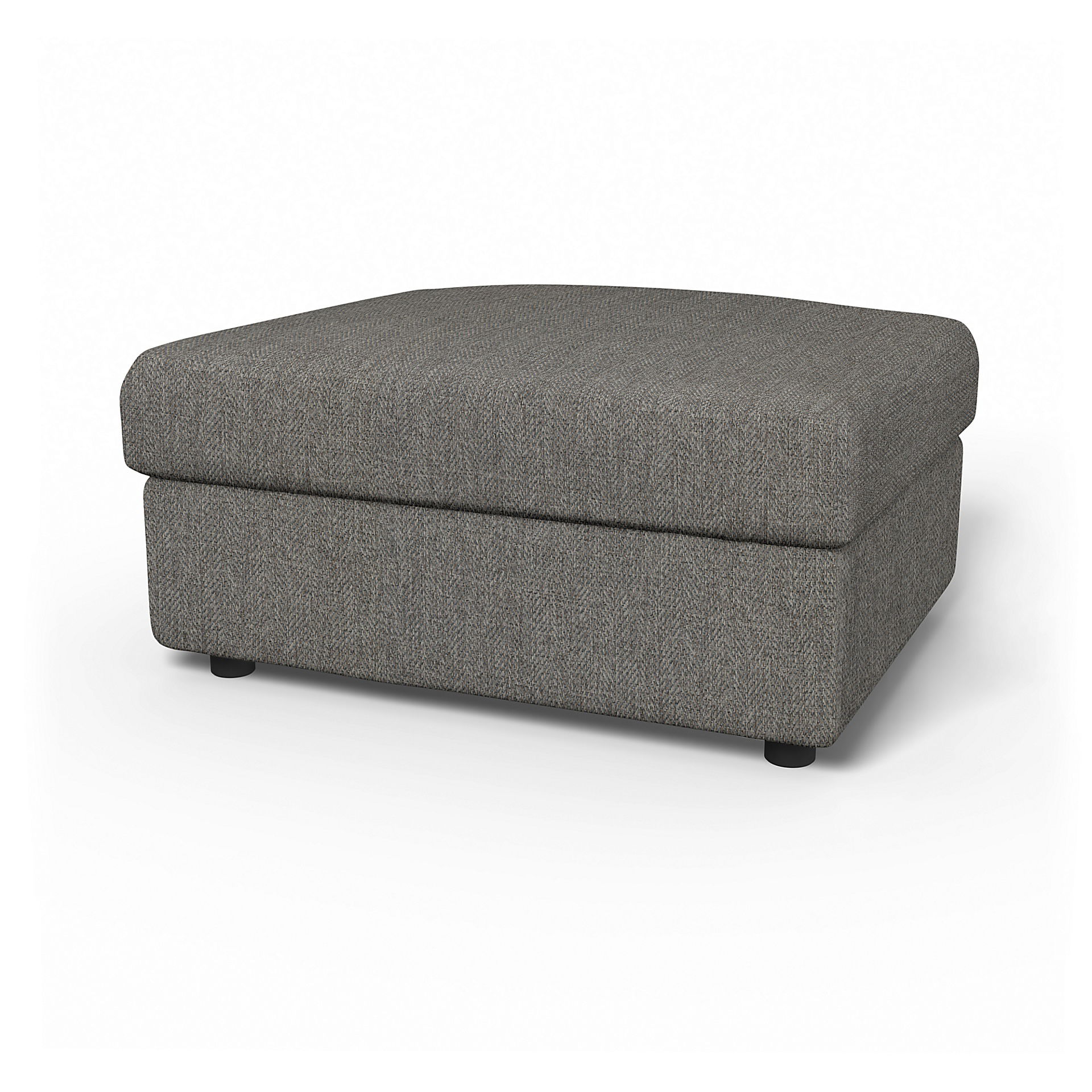 IKEA - Vimle Footstool with Storage Cover, Taupe, - Bemz