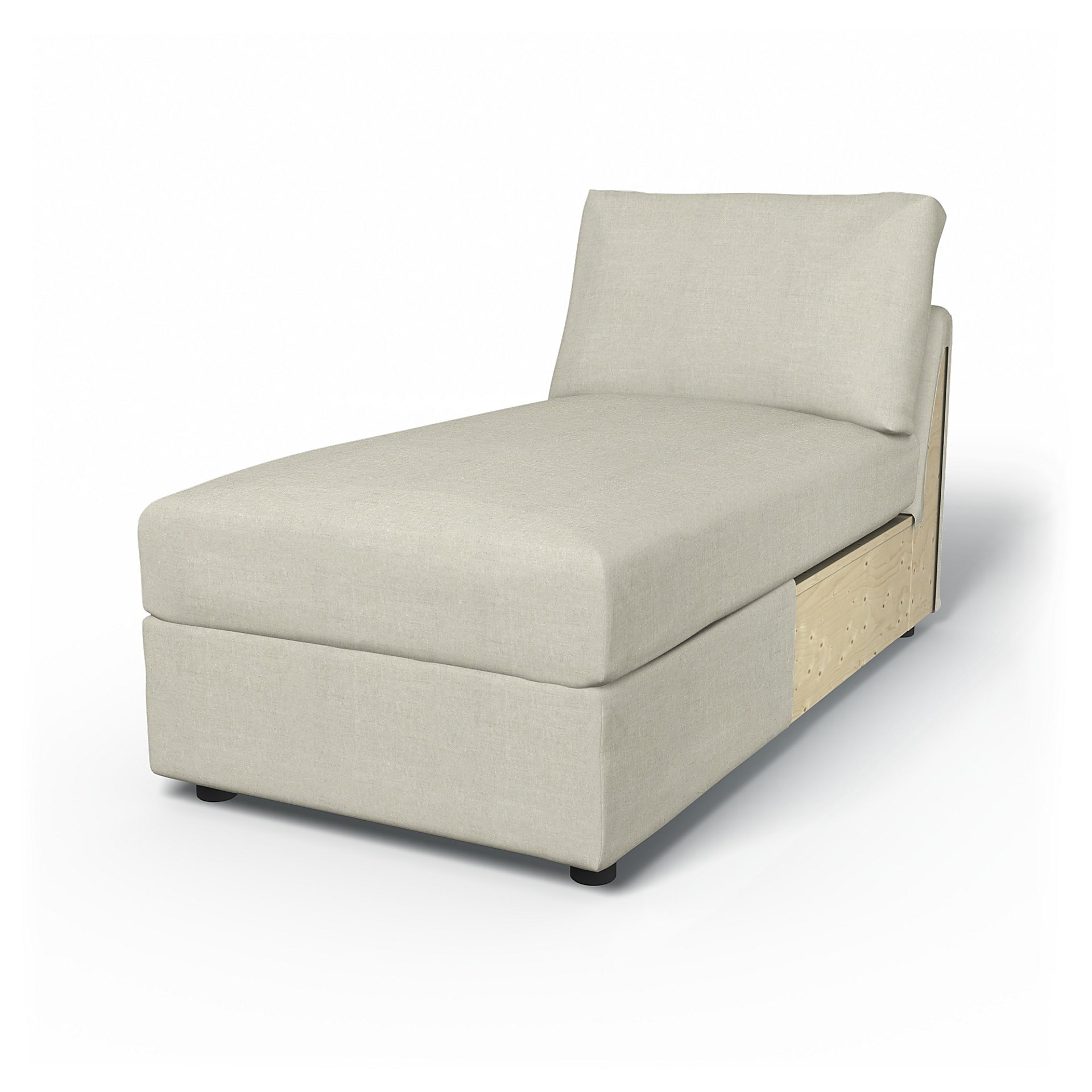 IKEA - Vimle Chaise Longue Cover, Natural, Linen - Bemz