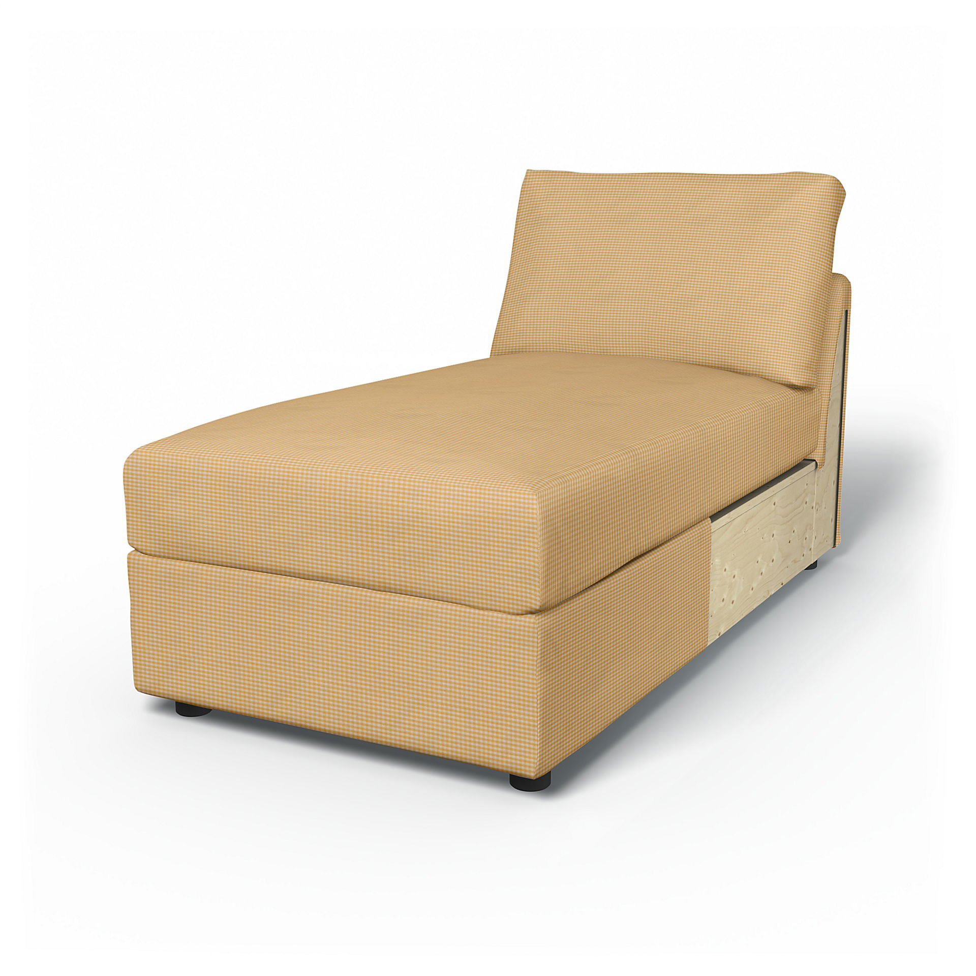 IKEA - Vimle Chaise Longue Cover, Sun Yellow, Cotton - Bemz