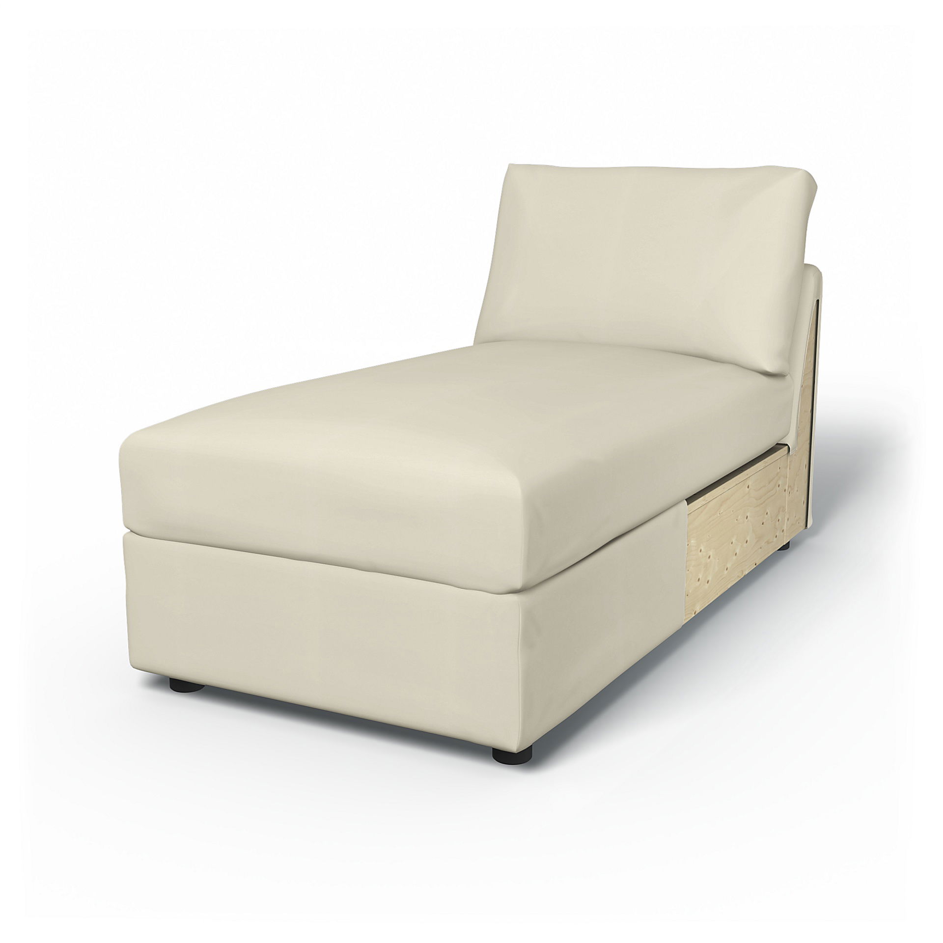 IKEA - Vimle Chaise Longue Cover, Tofu, Cotton - Bemz