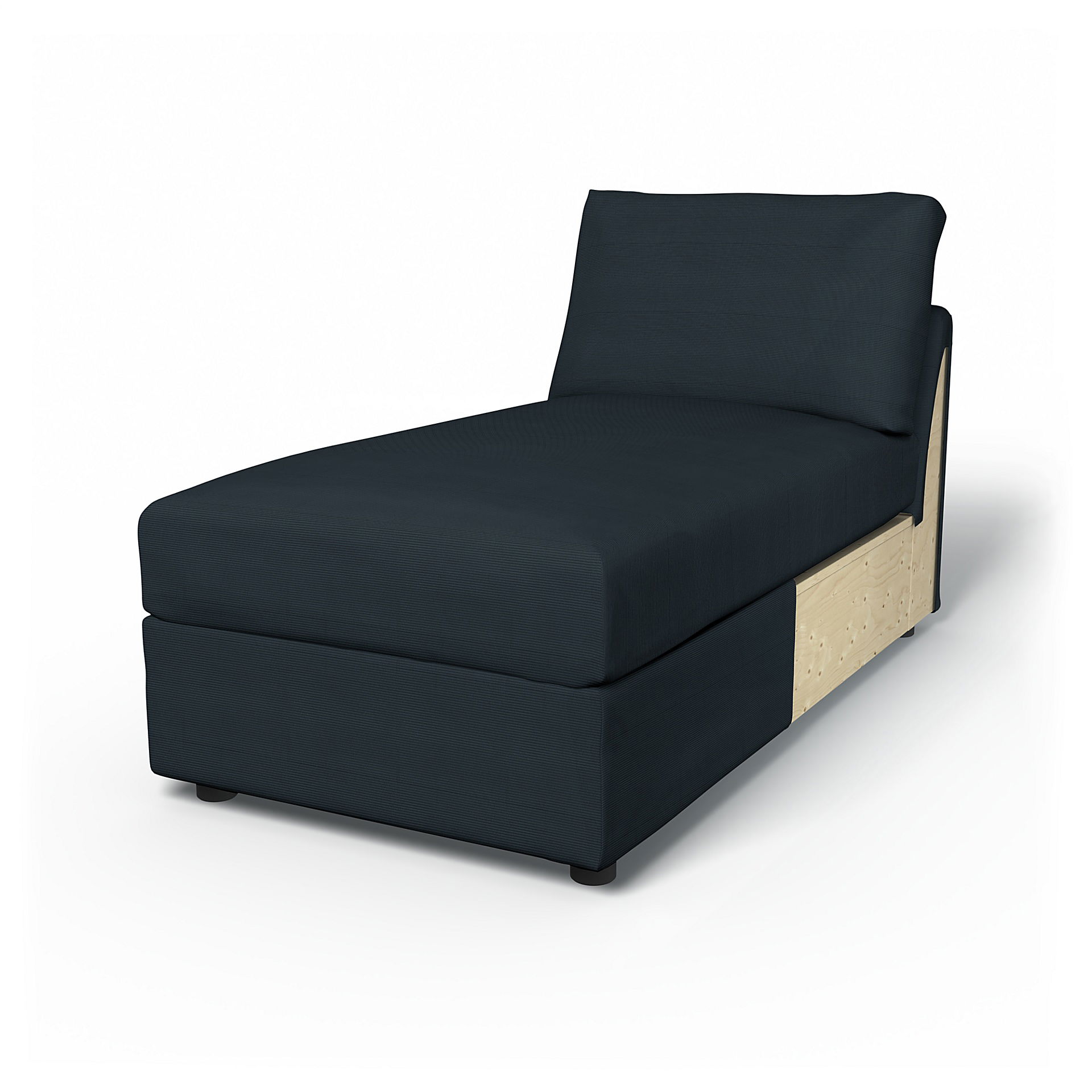 IKEA - Vimle Chaise Longue Cover, Orion Blue, Corduroy - Bemz