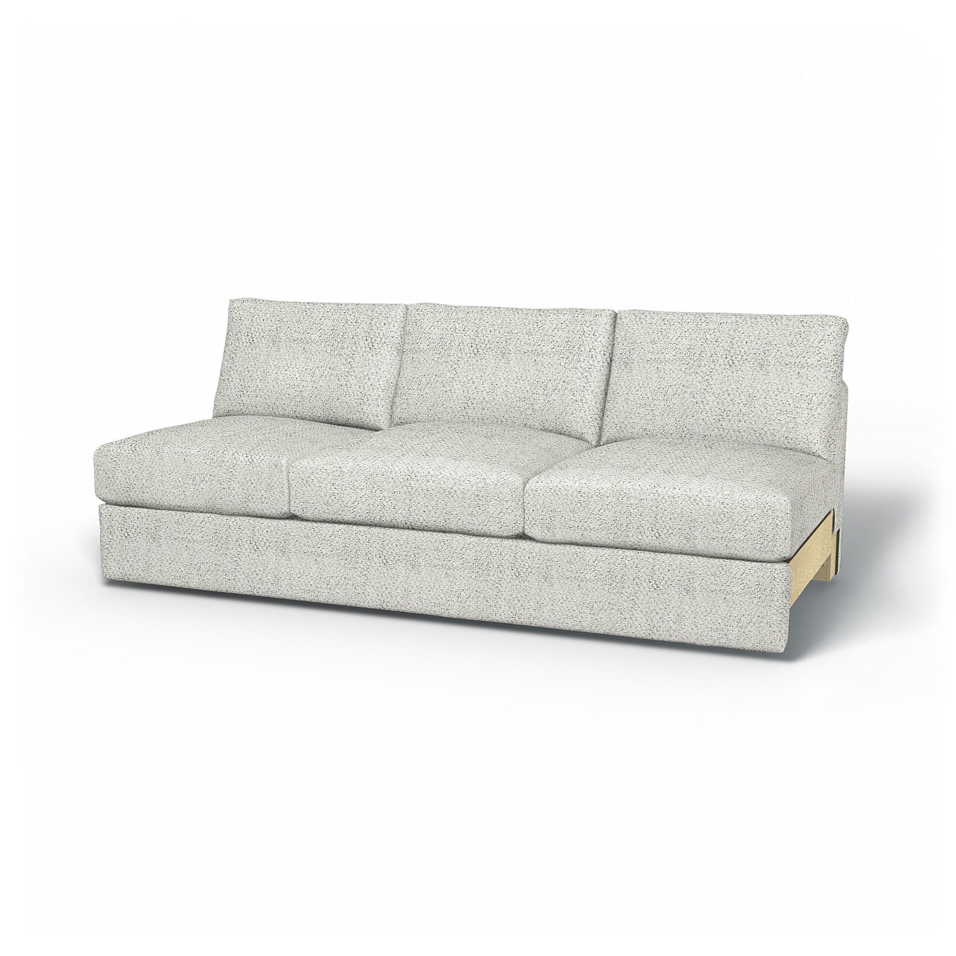 IKEA - Vimle 3 Seat Section Cover, Ivory, Bouclé & Texture - Bemz